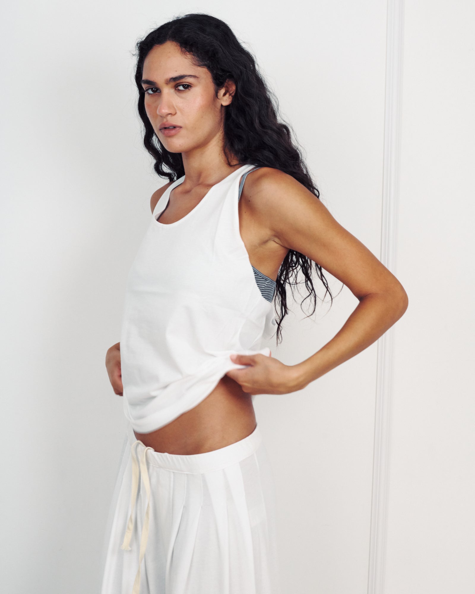ELENORE TANK WHITE