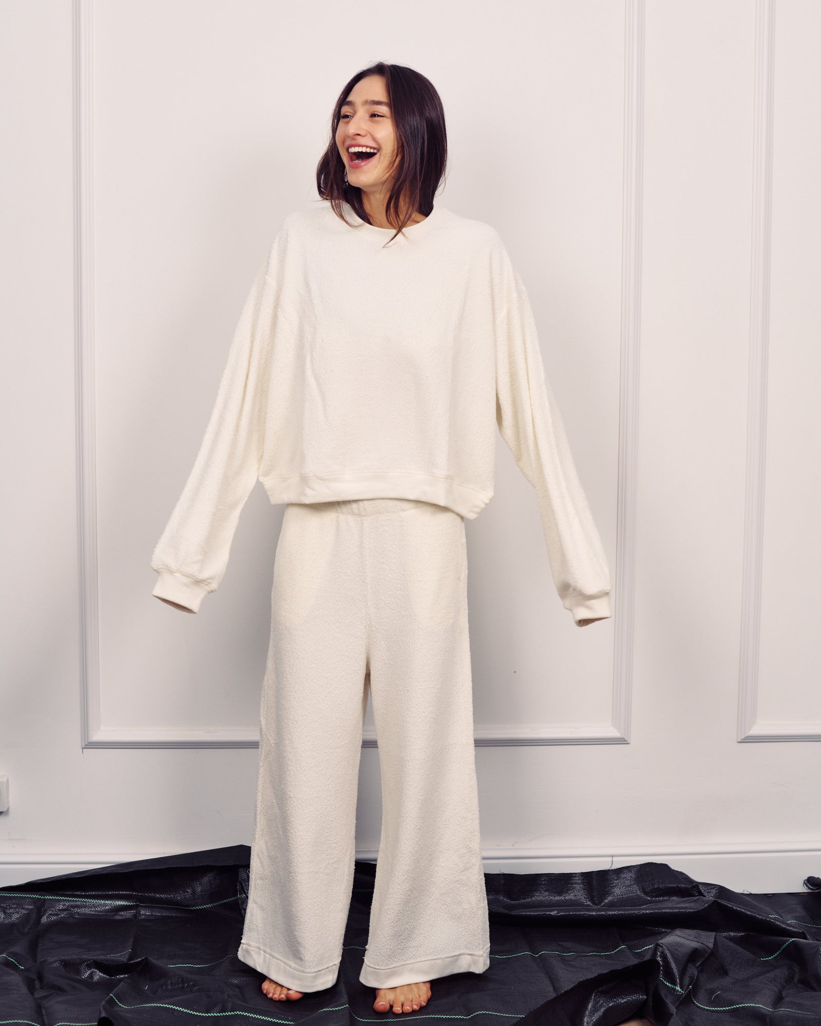 ALBA WIDE SWEATSHIRT CREAM