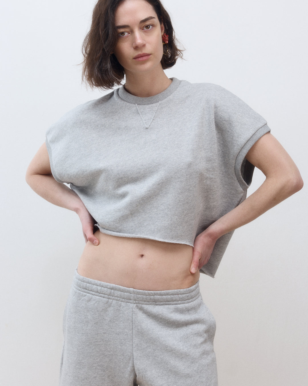 ROZA TOP AMERICAN GREY