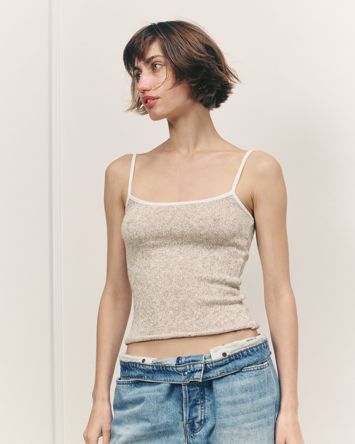 CHARLOTTE CREAMY OLIVE TANK