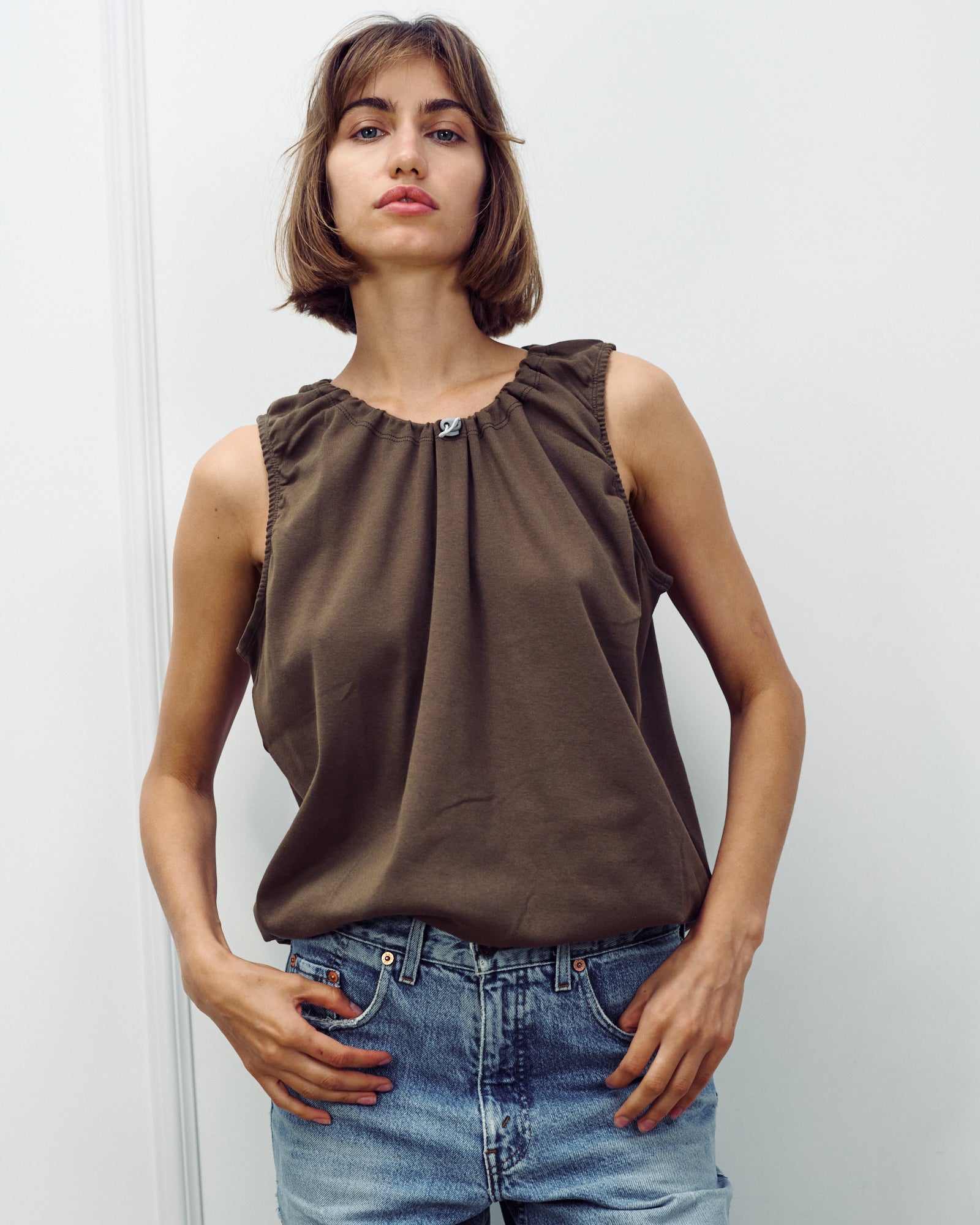 EMMA TOP CHOCOLATE