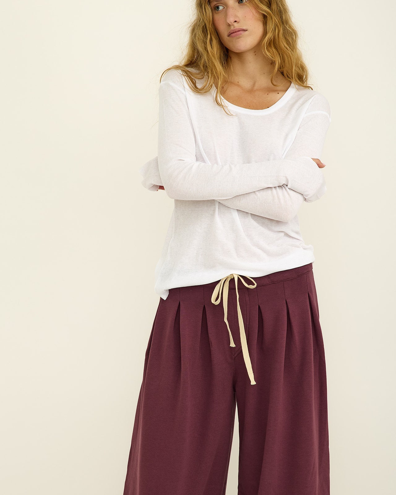 LAVIE WHITE RIB SHIRT