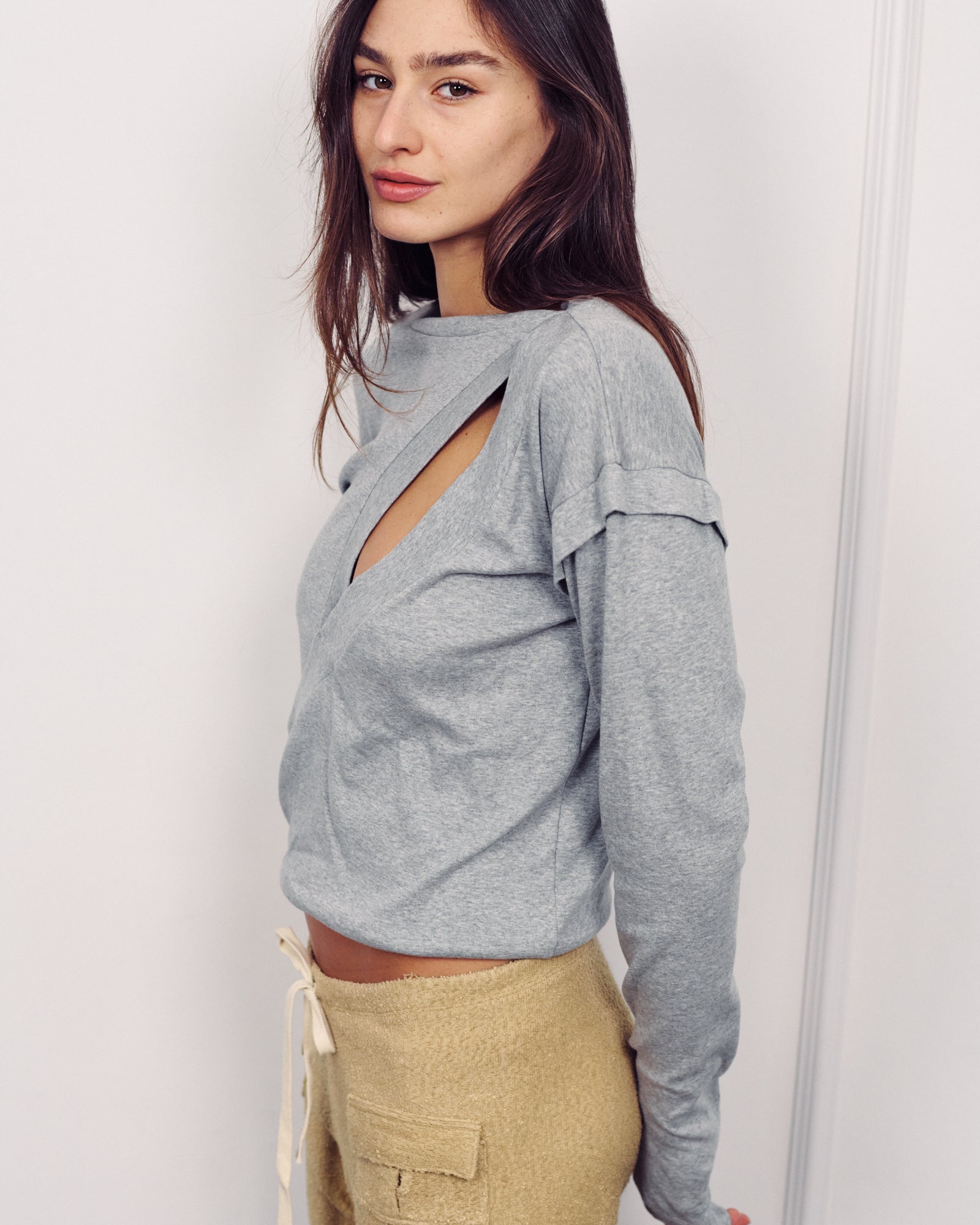 ISABEL AMERICAN GREY TOP