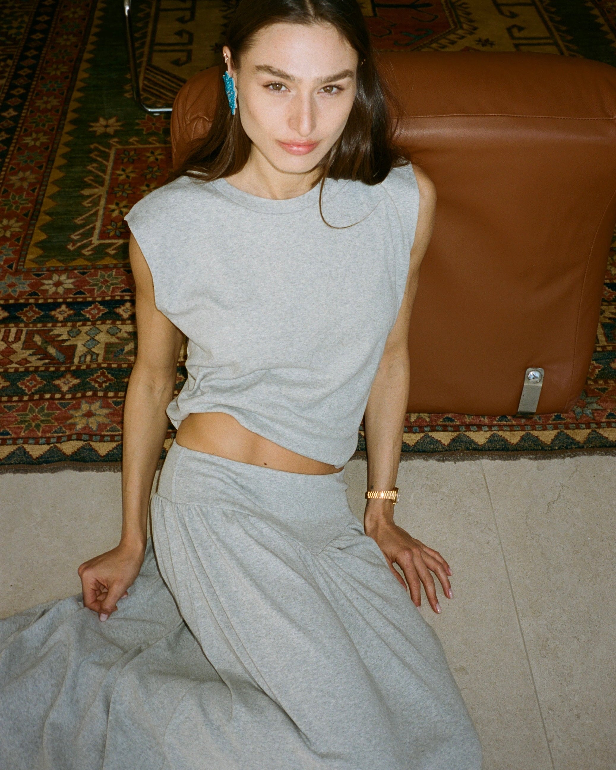 DONNA SKIRT CLOUD GREY