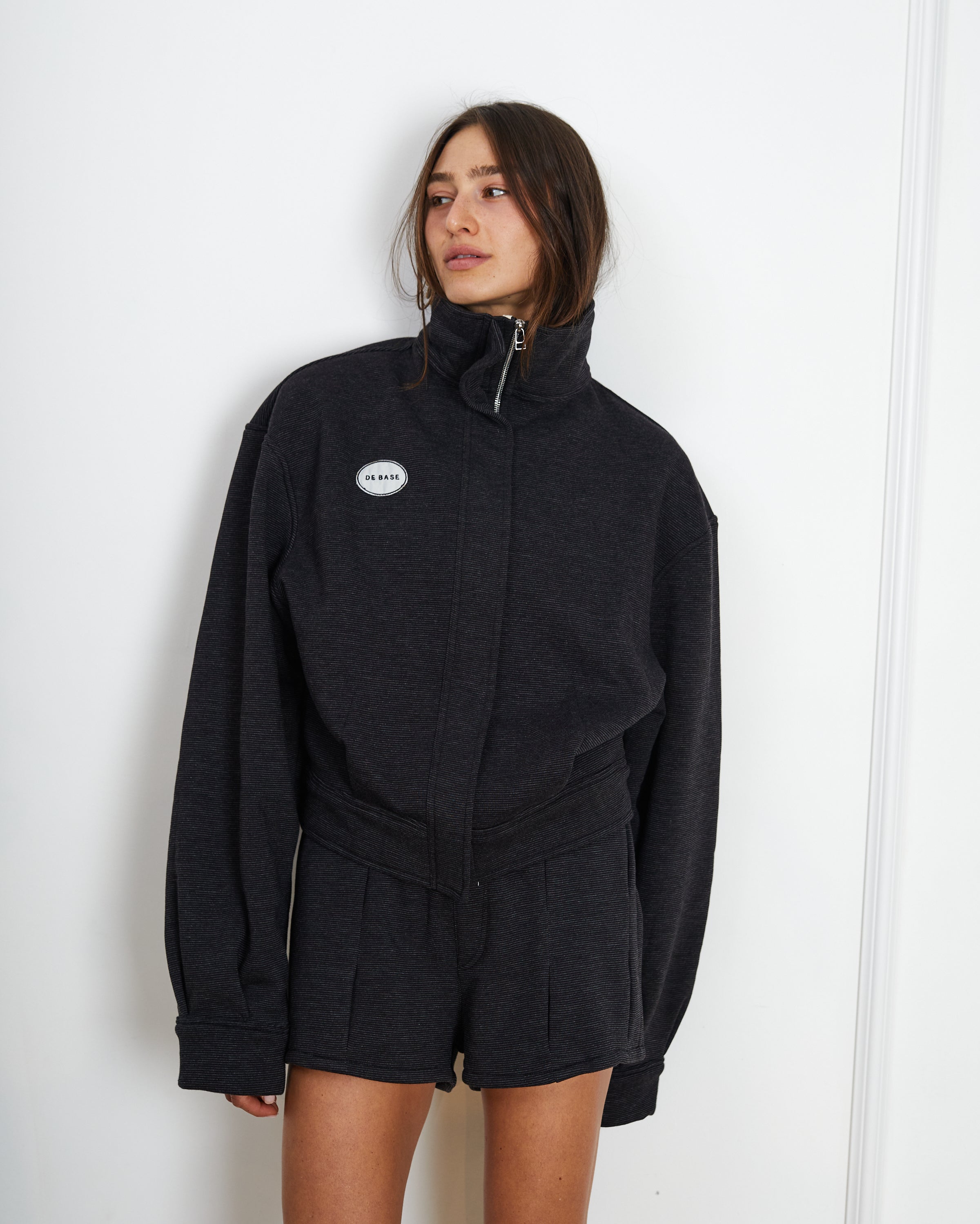 STEFF BLACK STRIPES JACKET