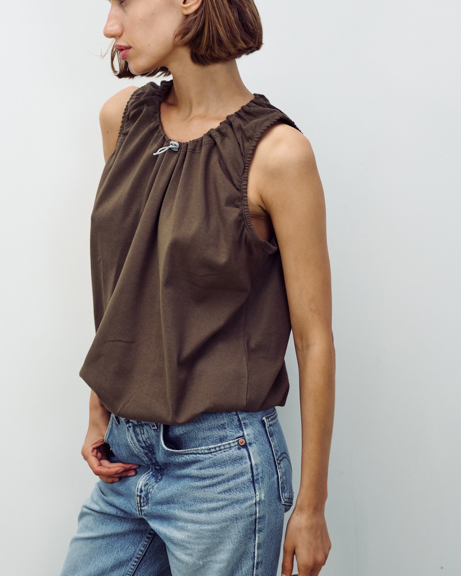 EMMA TOP CHOCOLATE