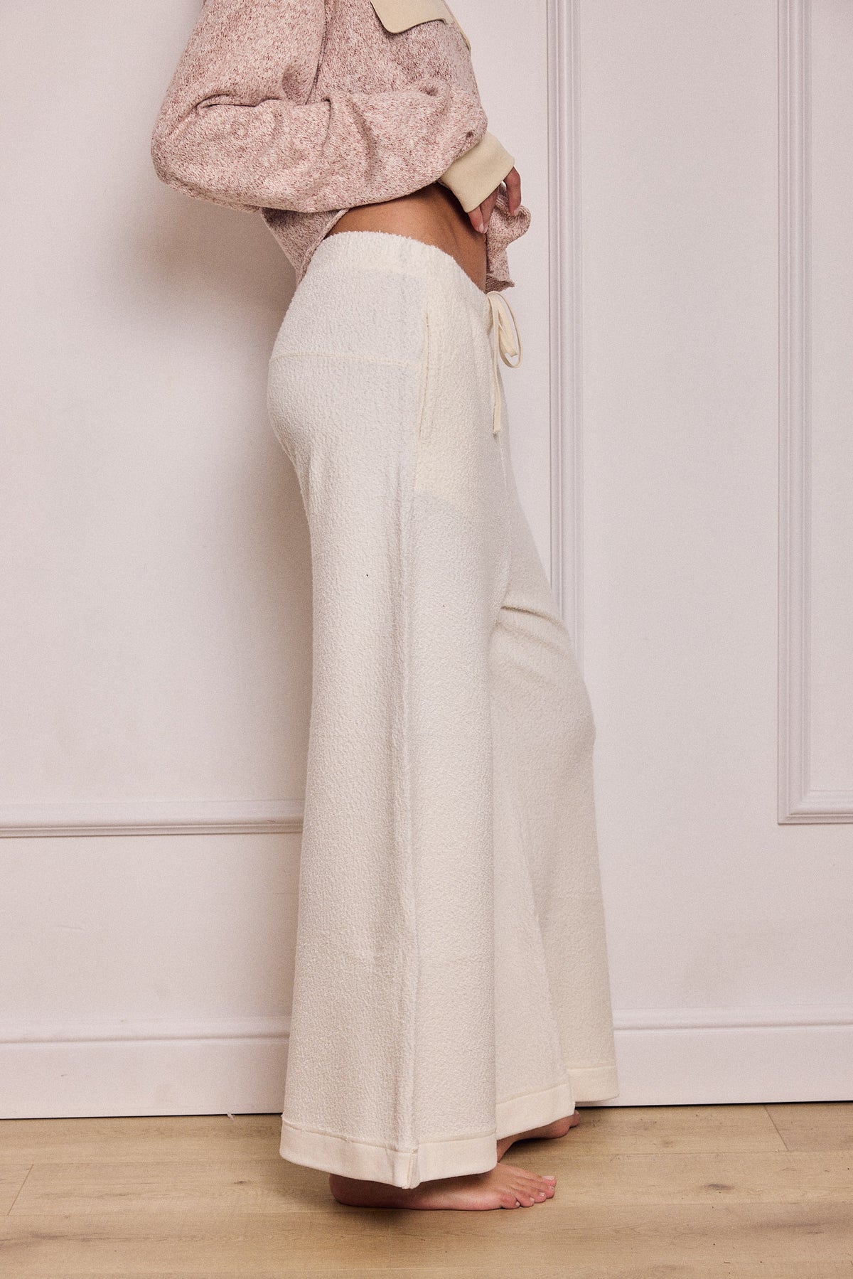 ARTHUR WIDE-LEG LIGHTWEIGHT PANTS CREAM