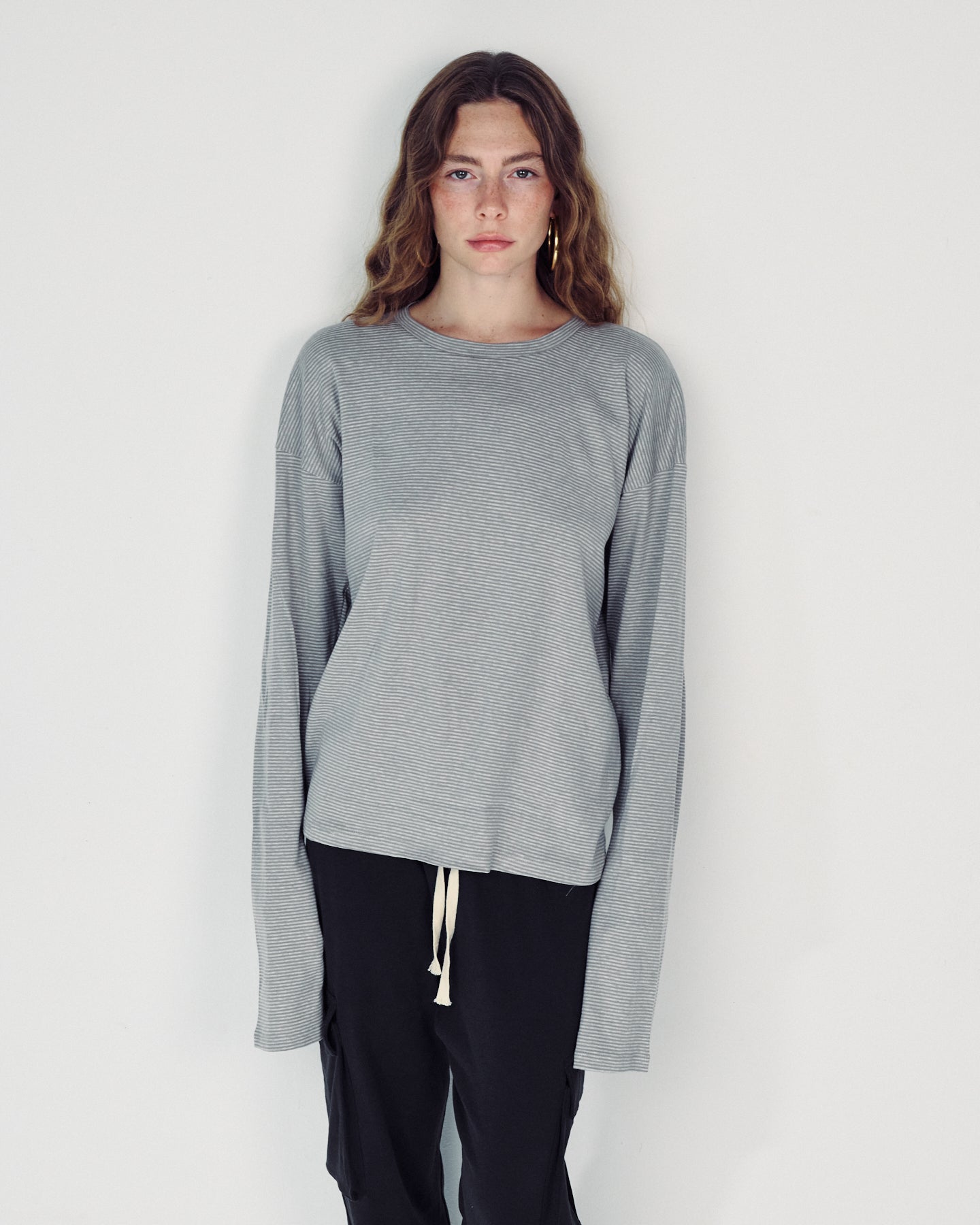 SHILA GREY STRIPES SHIRT