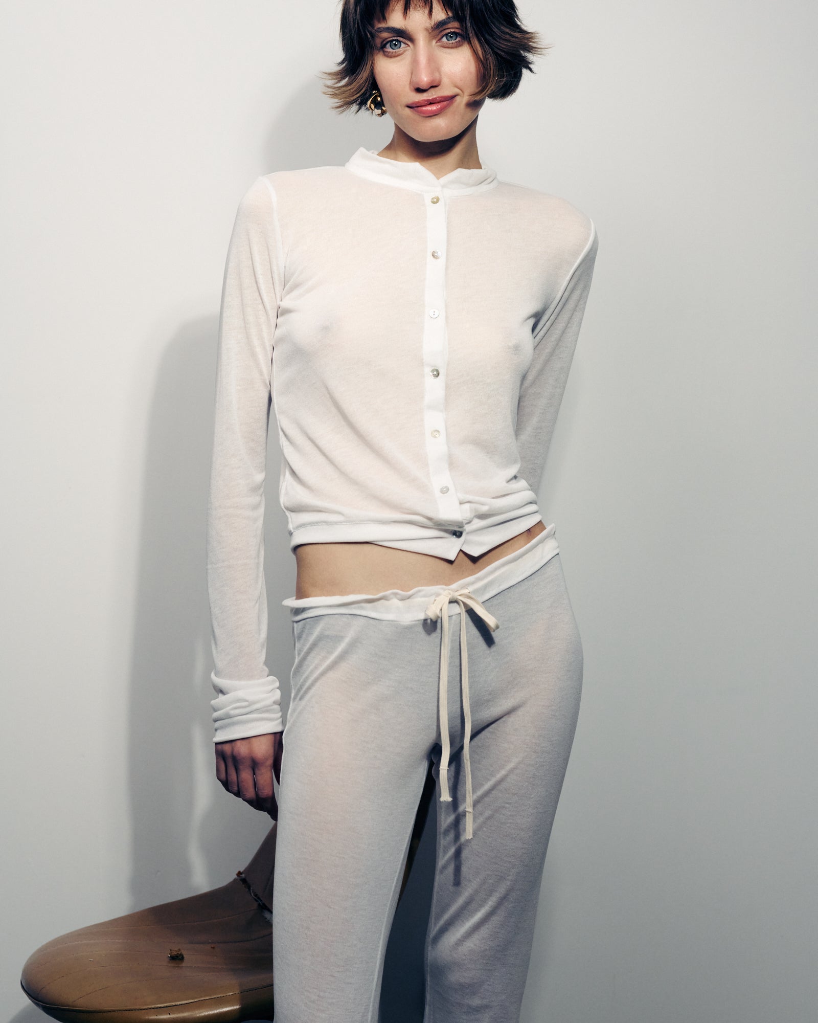 CLAIR WHITE CARDIGAN