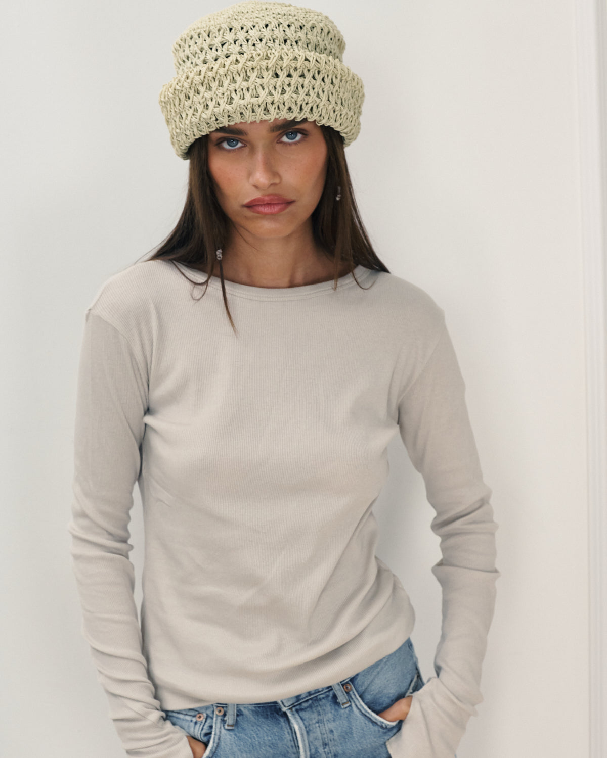 OLI RIB TEE OYSTER