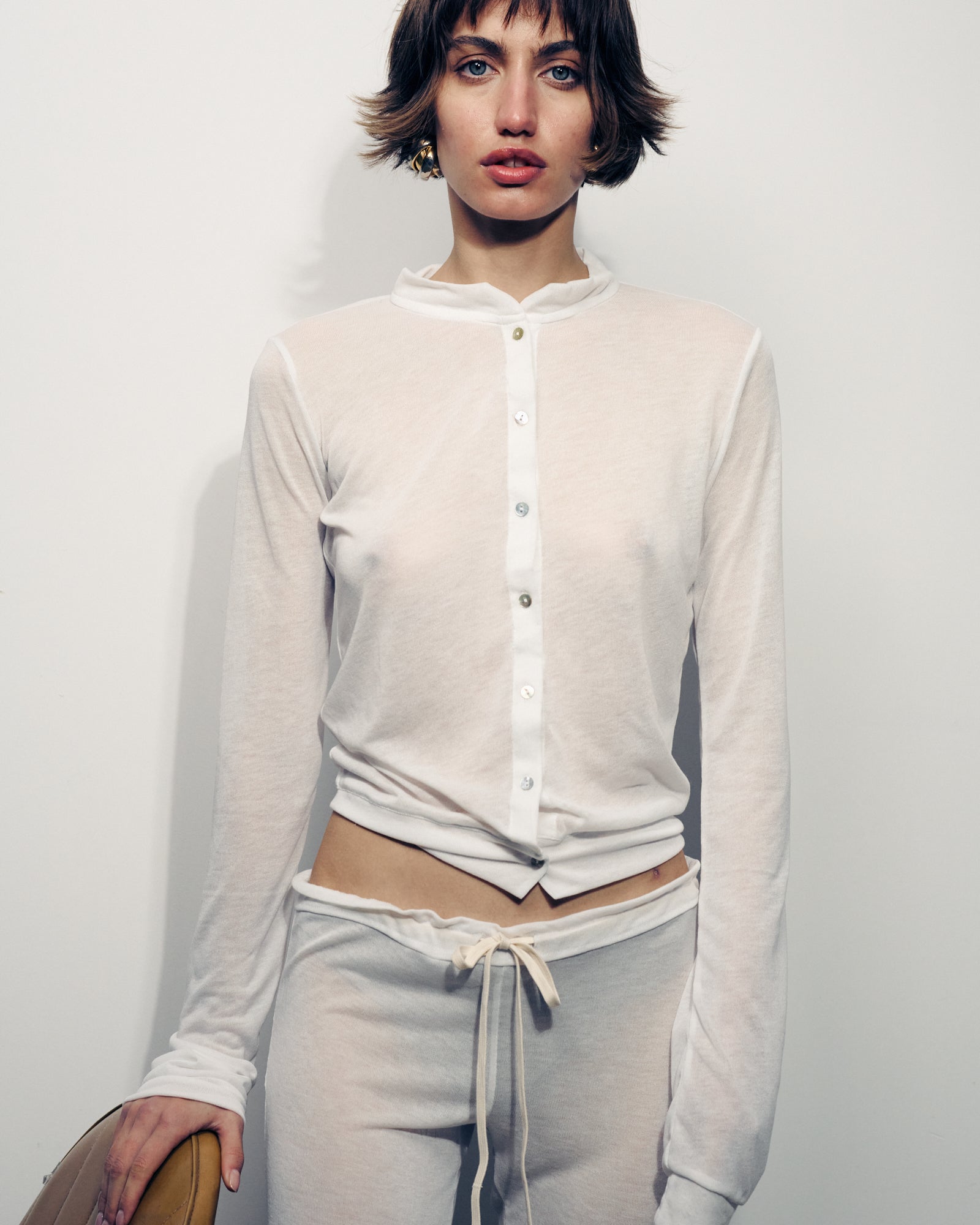 CLAIR WHITE CARDIGAN