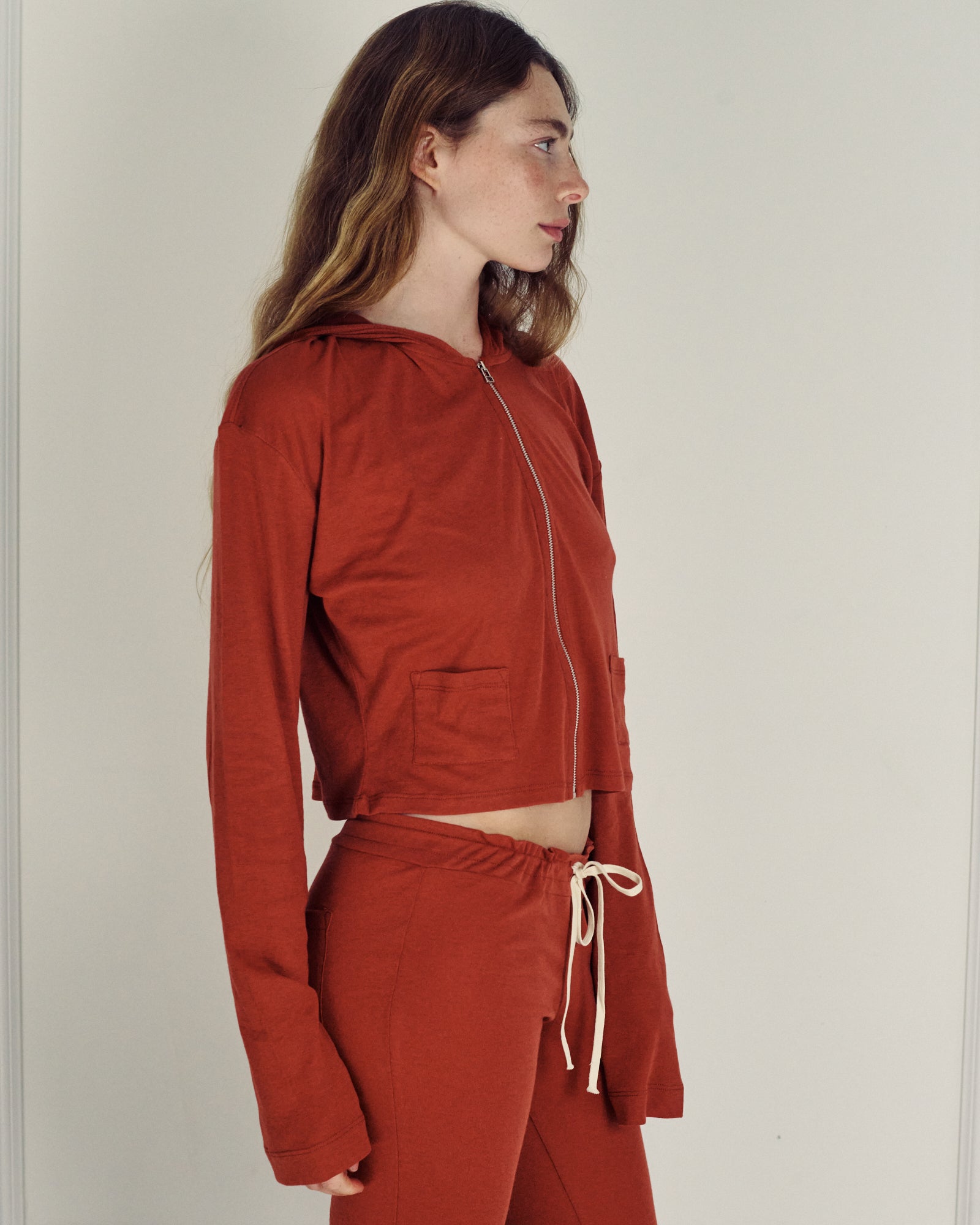 AUDREY DESERT RED CARDIGAN