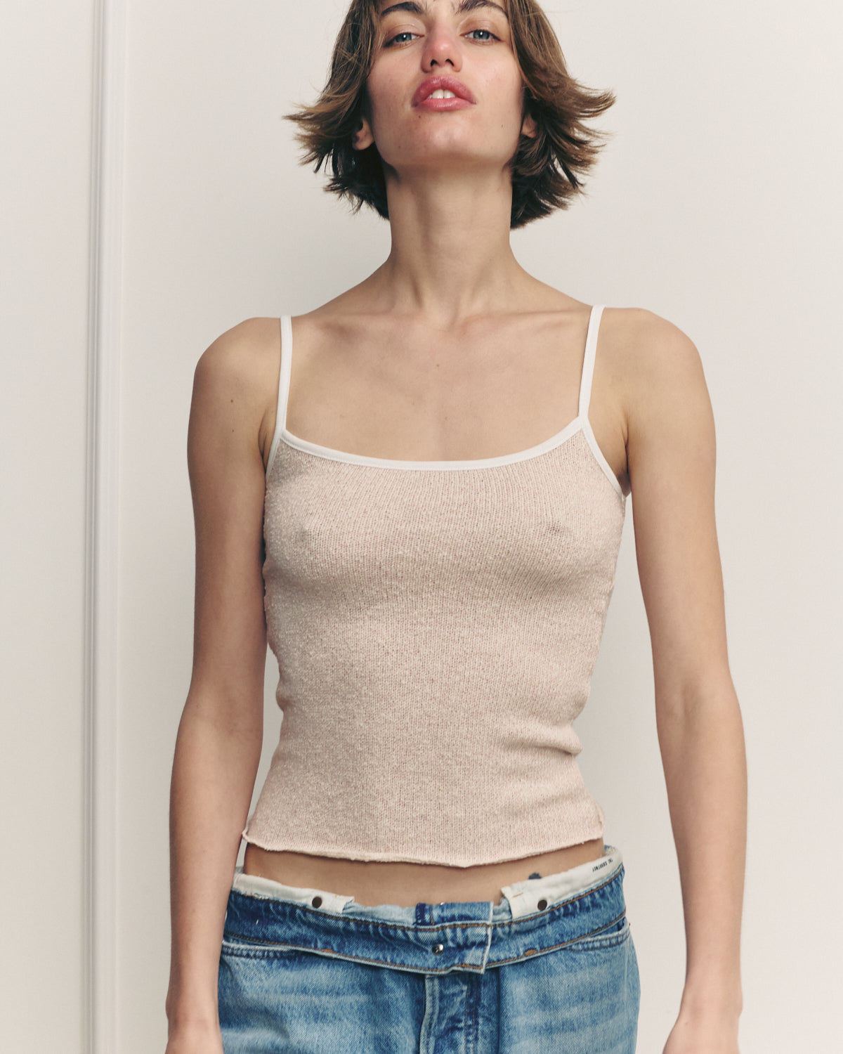 CHARLOTTE CREAMY PINK TANK