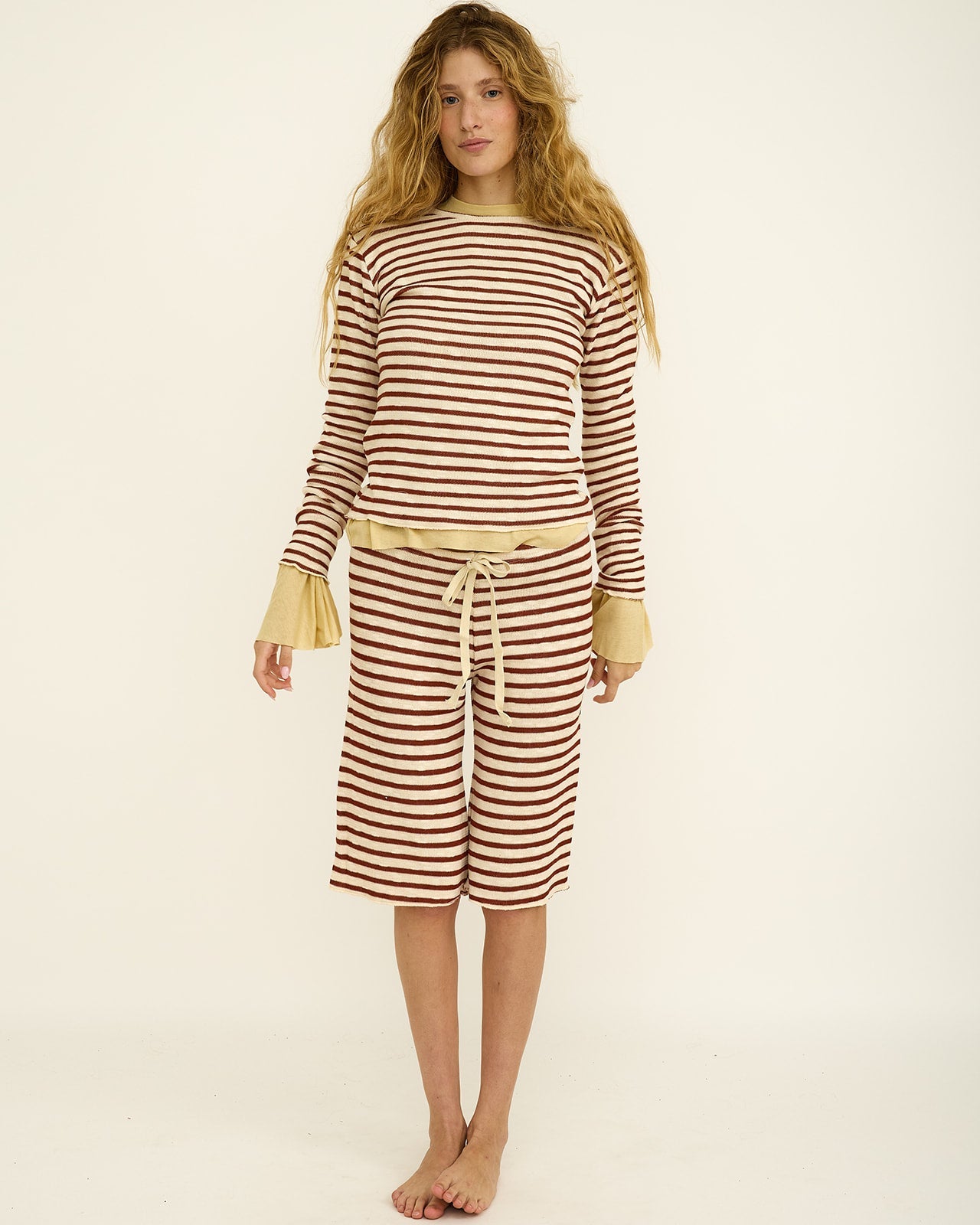 BRUNA RED STRIPES SHIRT