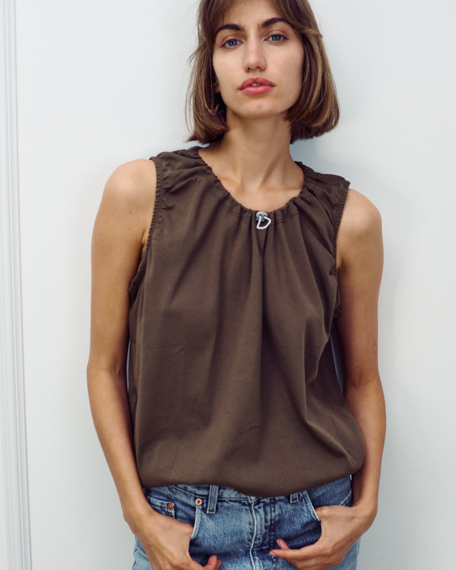EMMA TOP CHOCOLATE