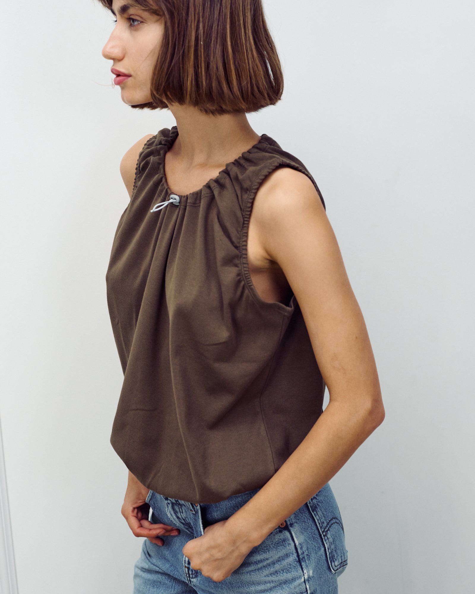 EMMA TOP CHOCOLATE