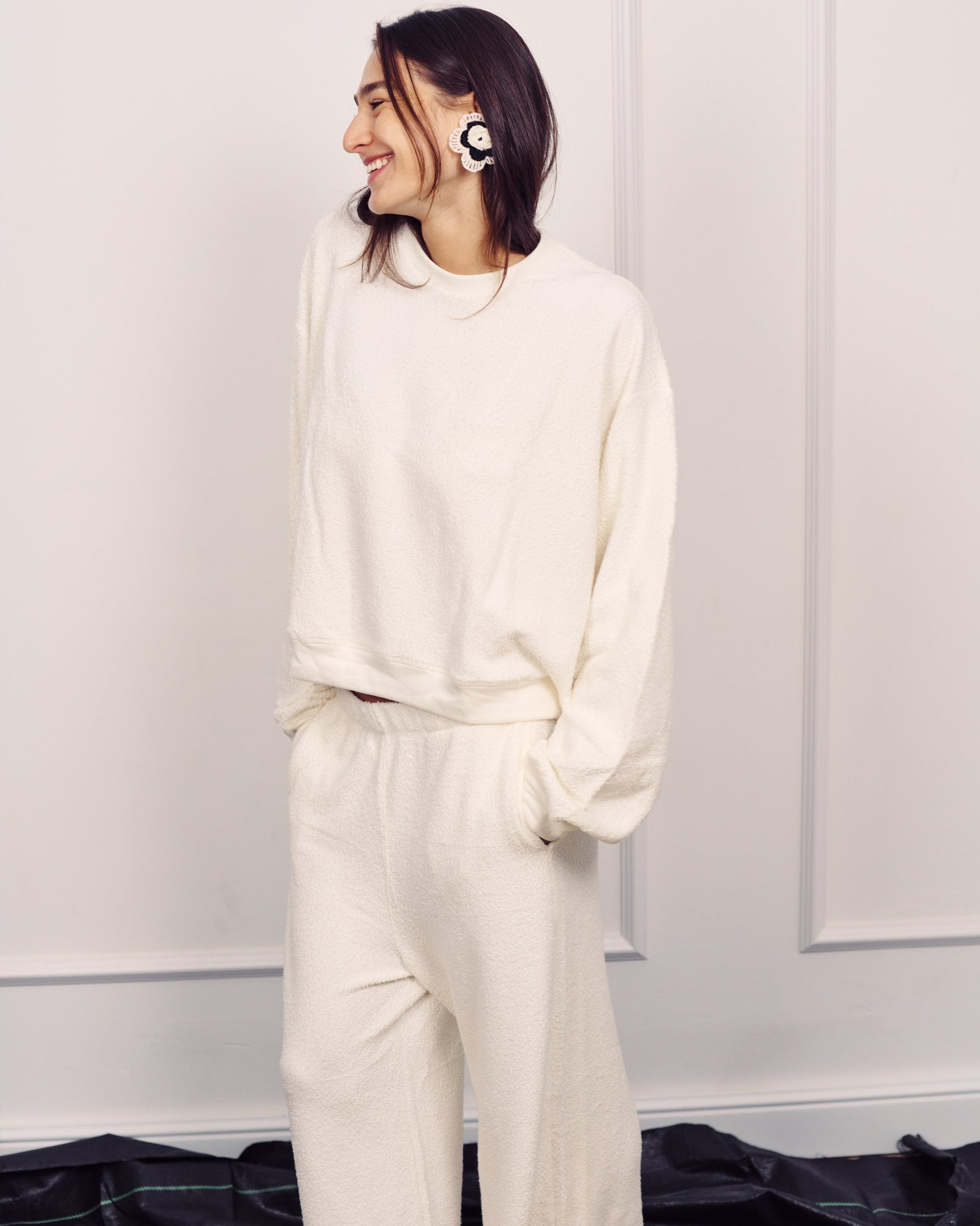 ARTHUR WIDE-LEG PANTS CREAM