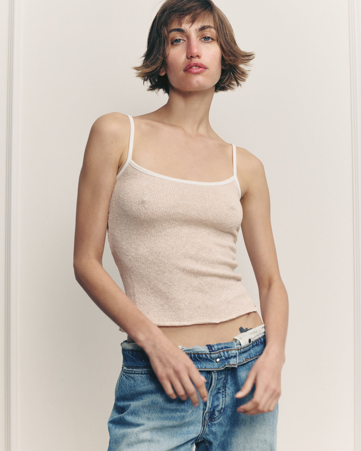 CHARLOTTE CREAMY PINK TANK