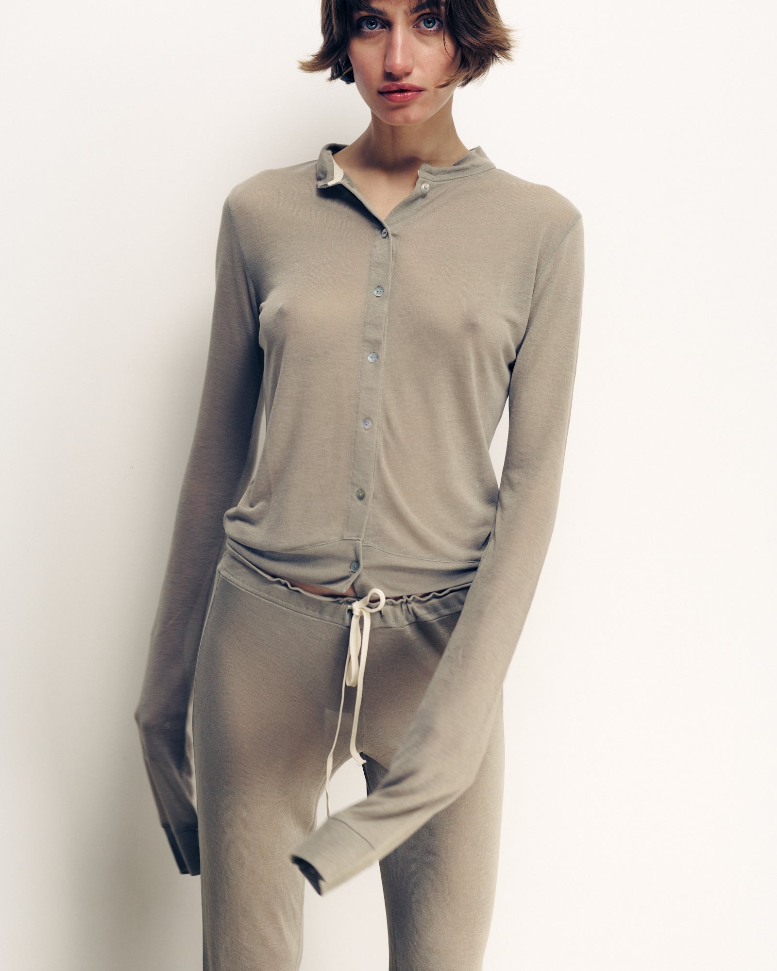 CLAIR TAUPE CARDIGAN