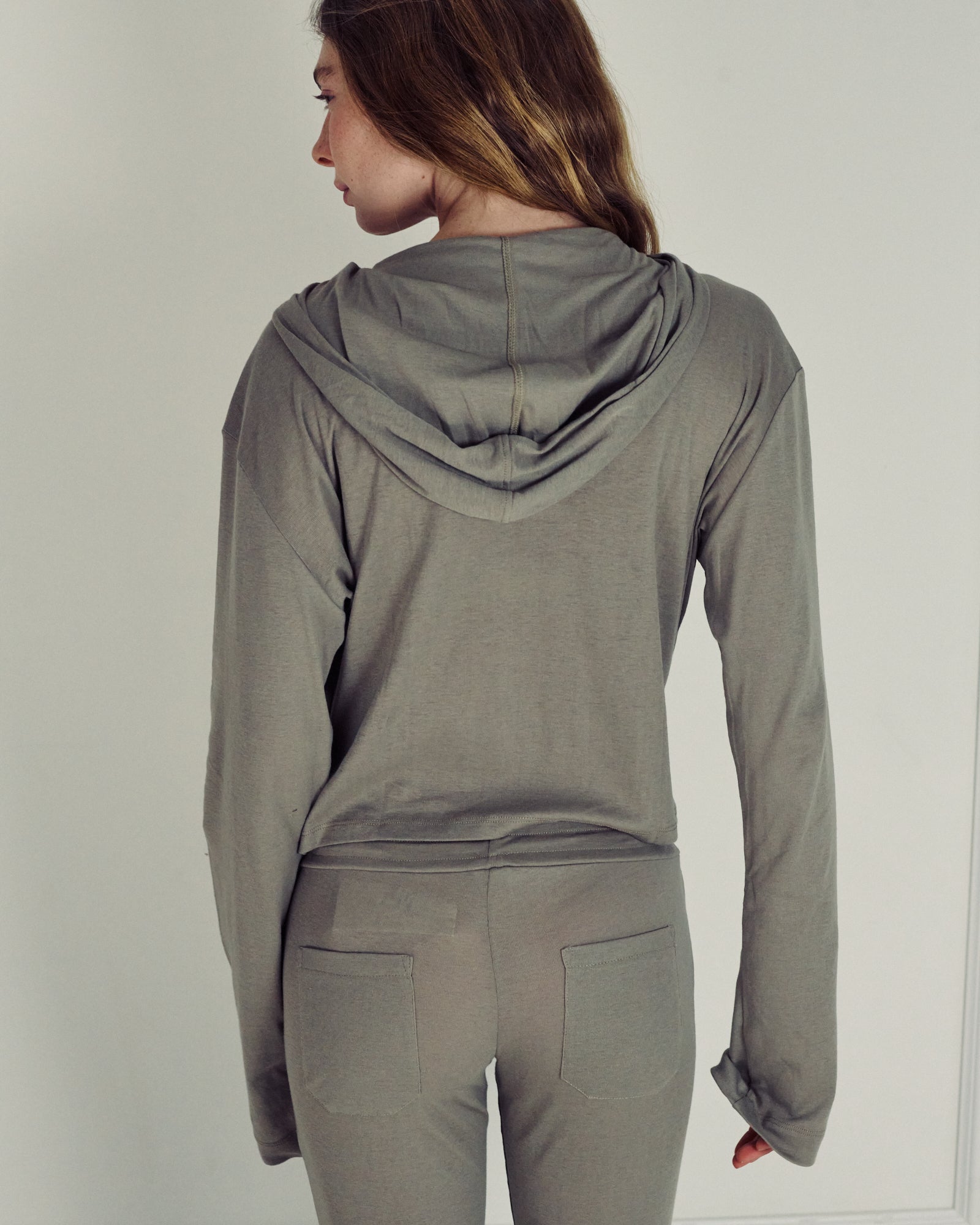 AUDREY CHELSEA GREY CARDIGAN