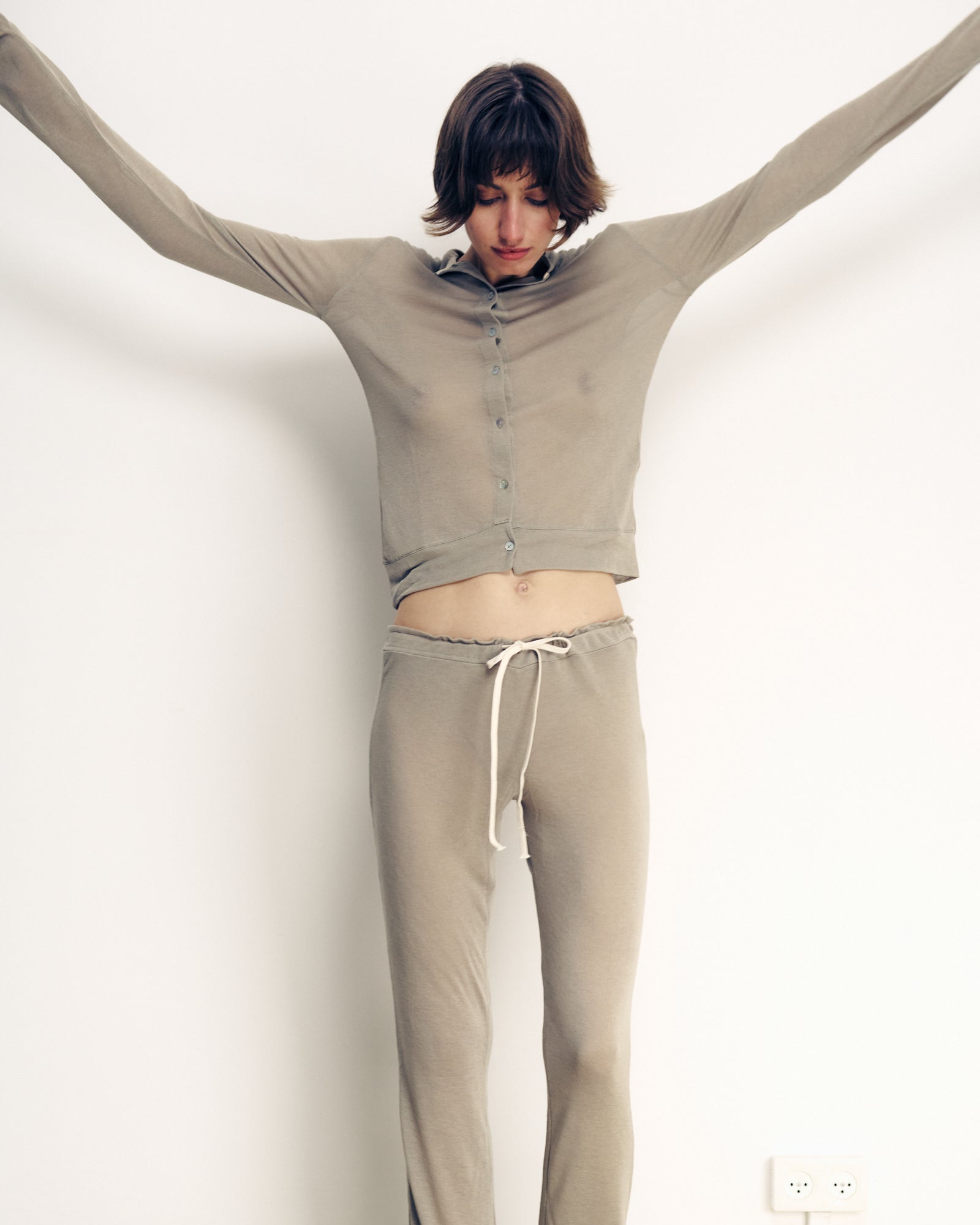 CLAIR TAUPE CARDIGAN