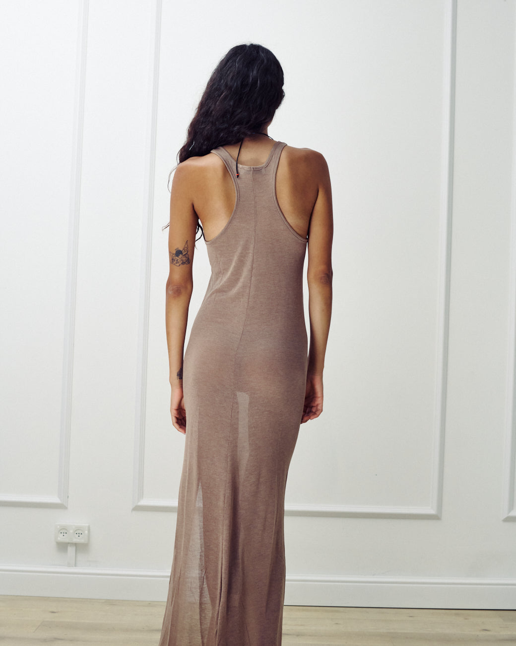 ANTONA MOKA KNIT DRESS