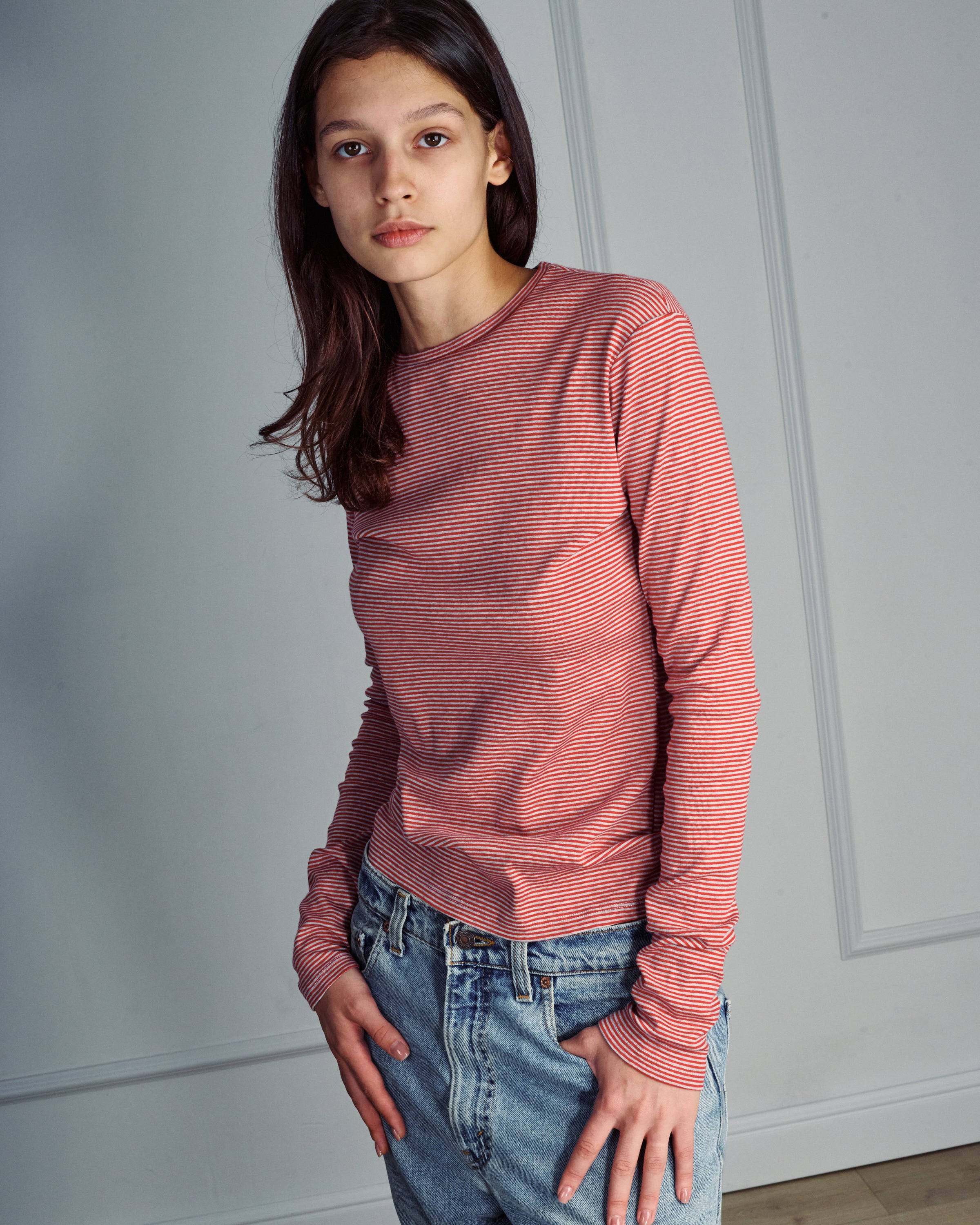 RICH ROSE STRIPES TEE