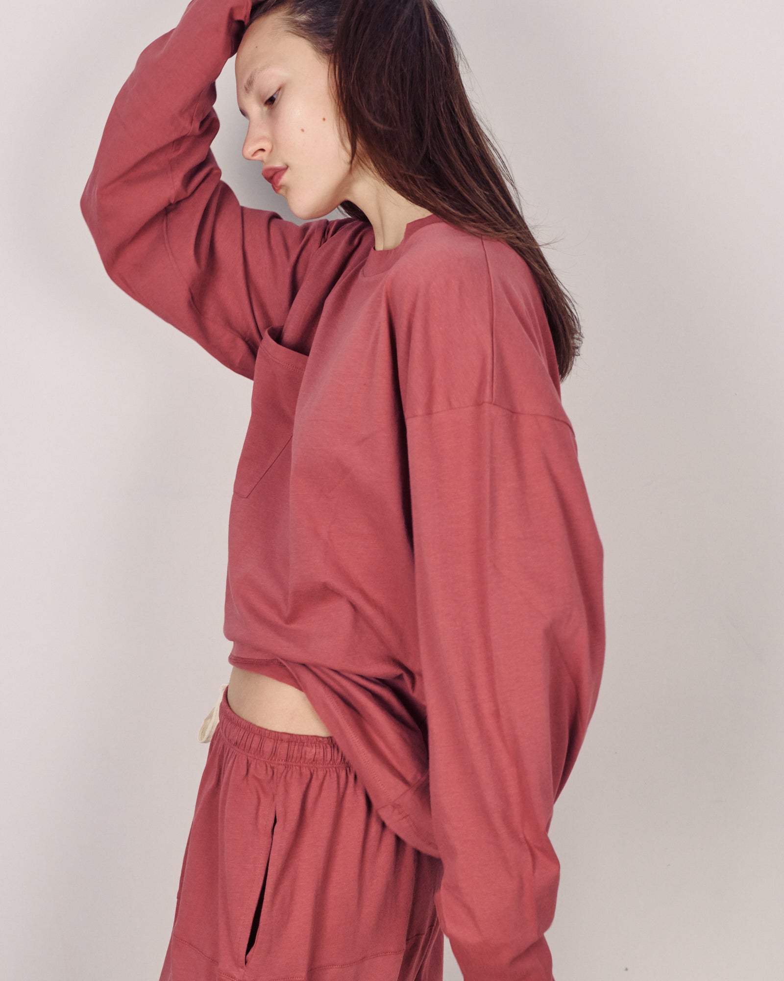 ALICE LONG SLEEVES SMOKY ROSE