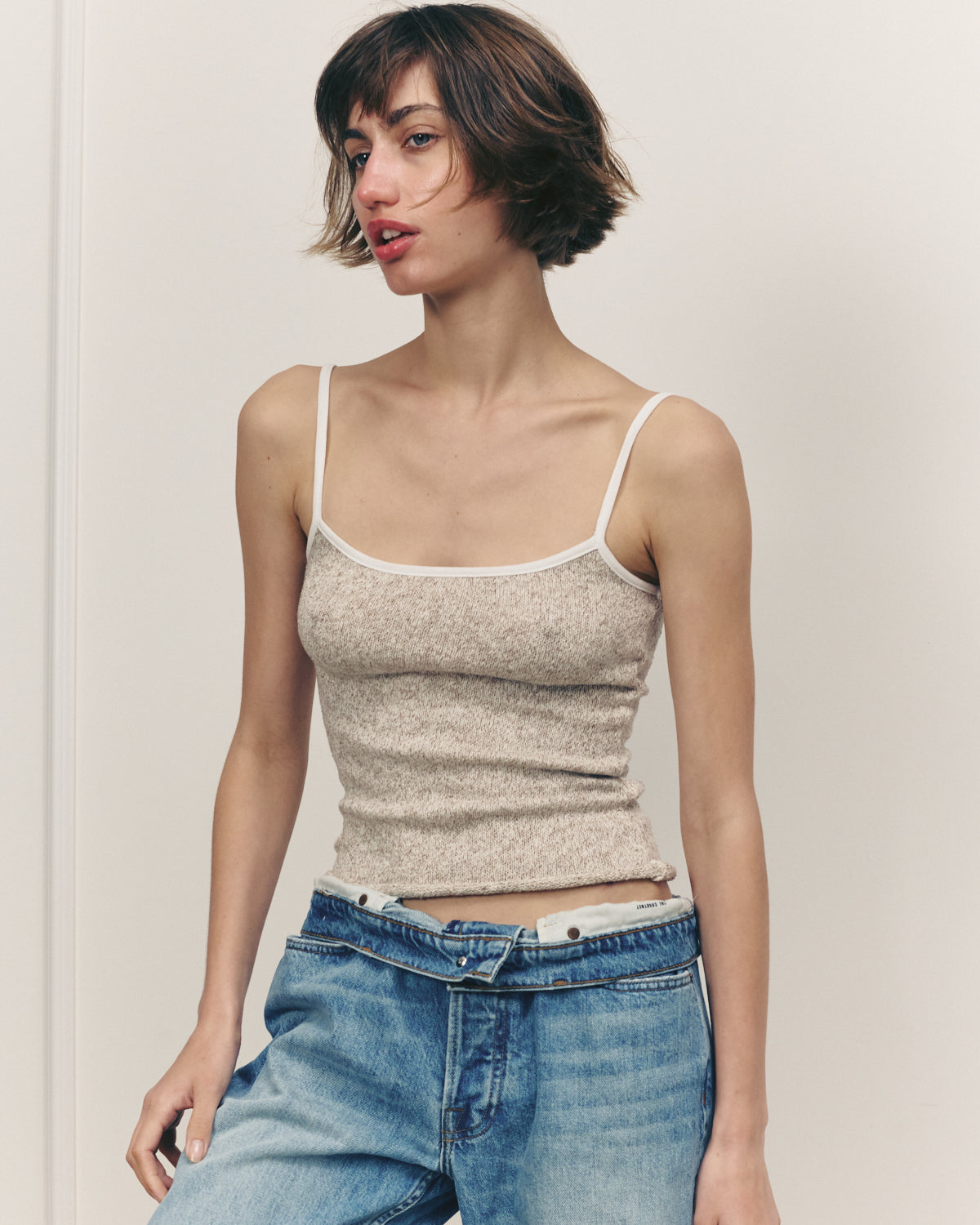 CHARLOTTE CREAMY OLIVE TANK