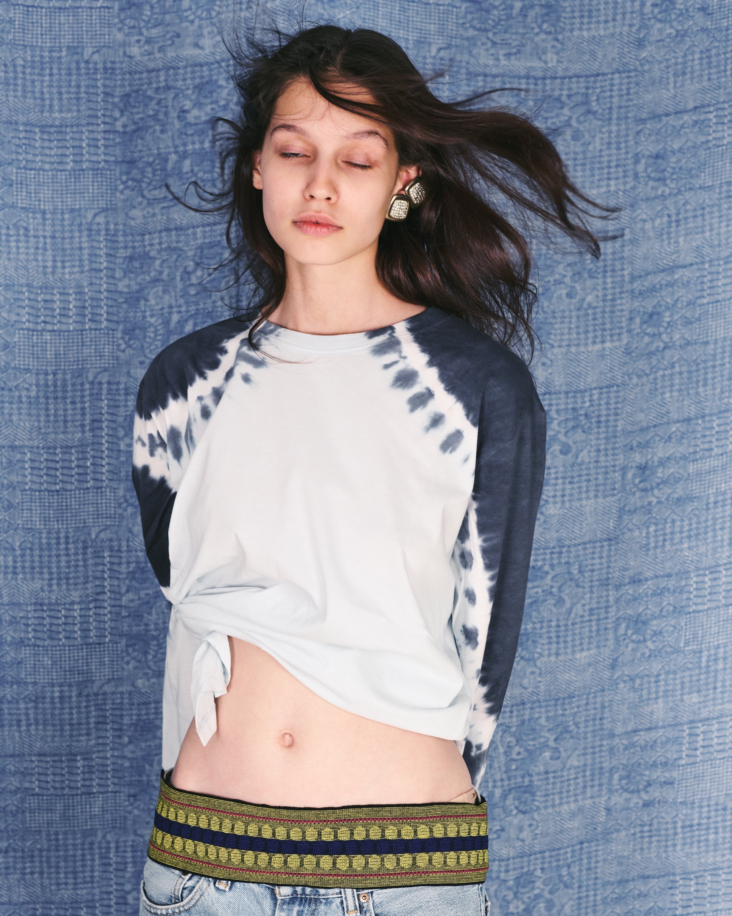 ANNE BLUE TIE DYE SHIRT