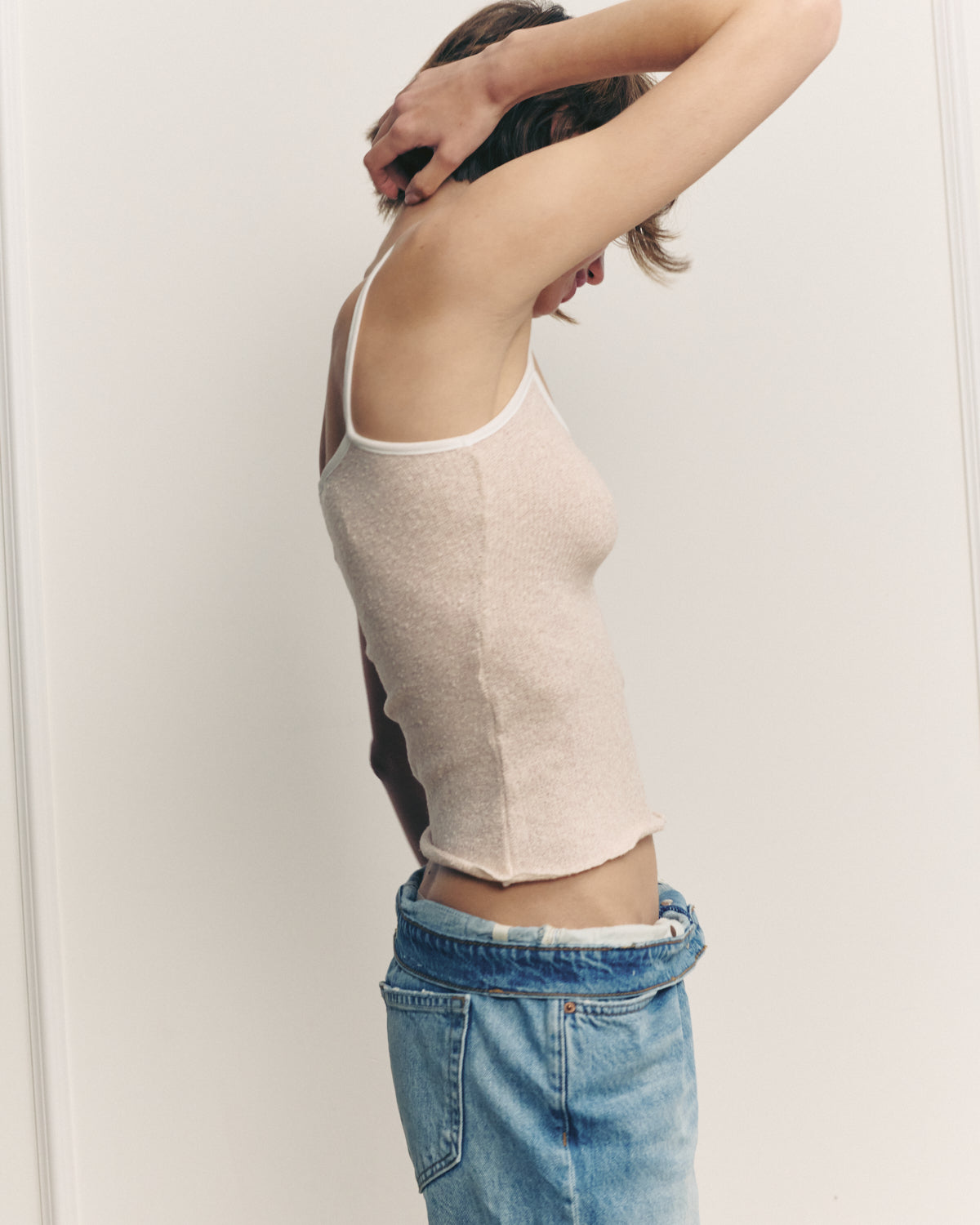 CHARLOTTE CREAMY PINK TANK