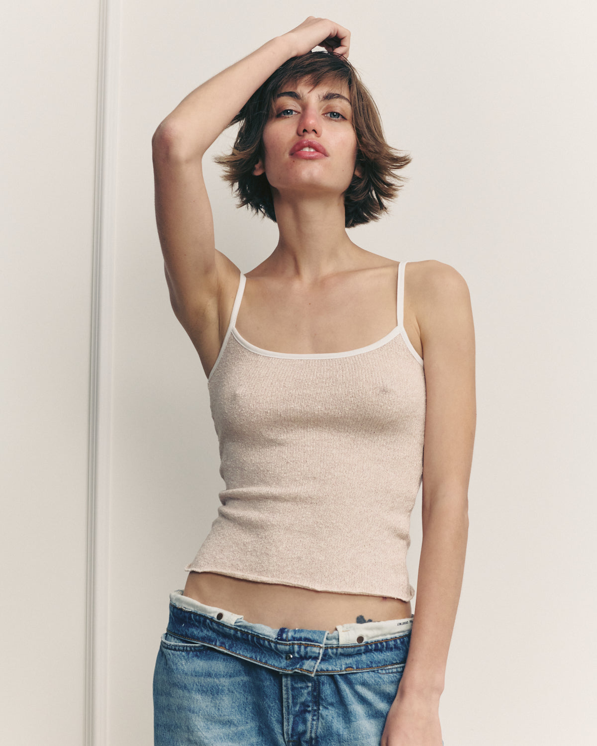 CHARLOTTE CREAMY PINK TANK