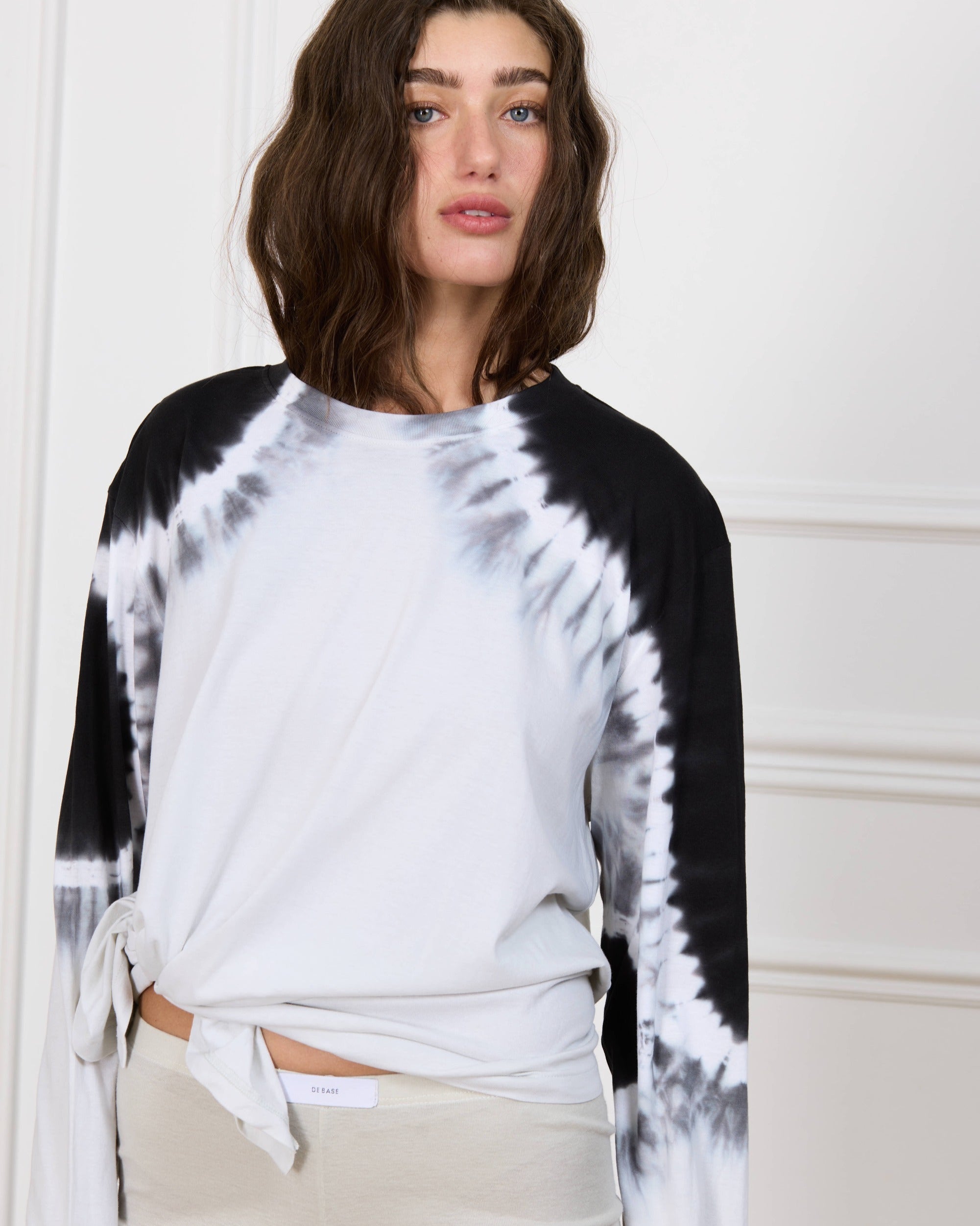 ANNE BLACK TIE DYE SHIRT