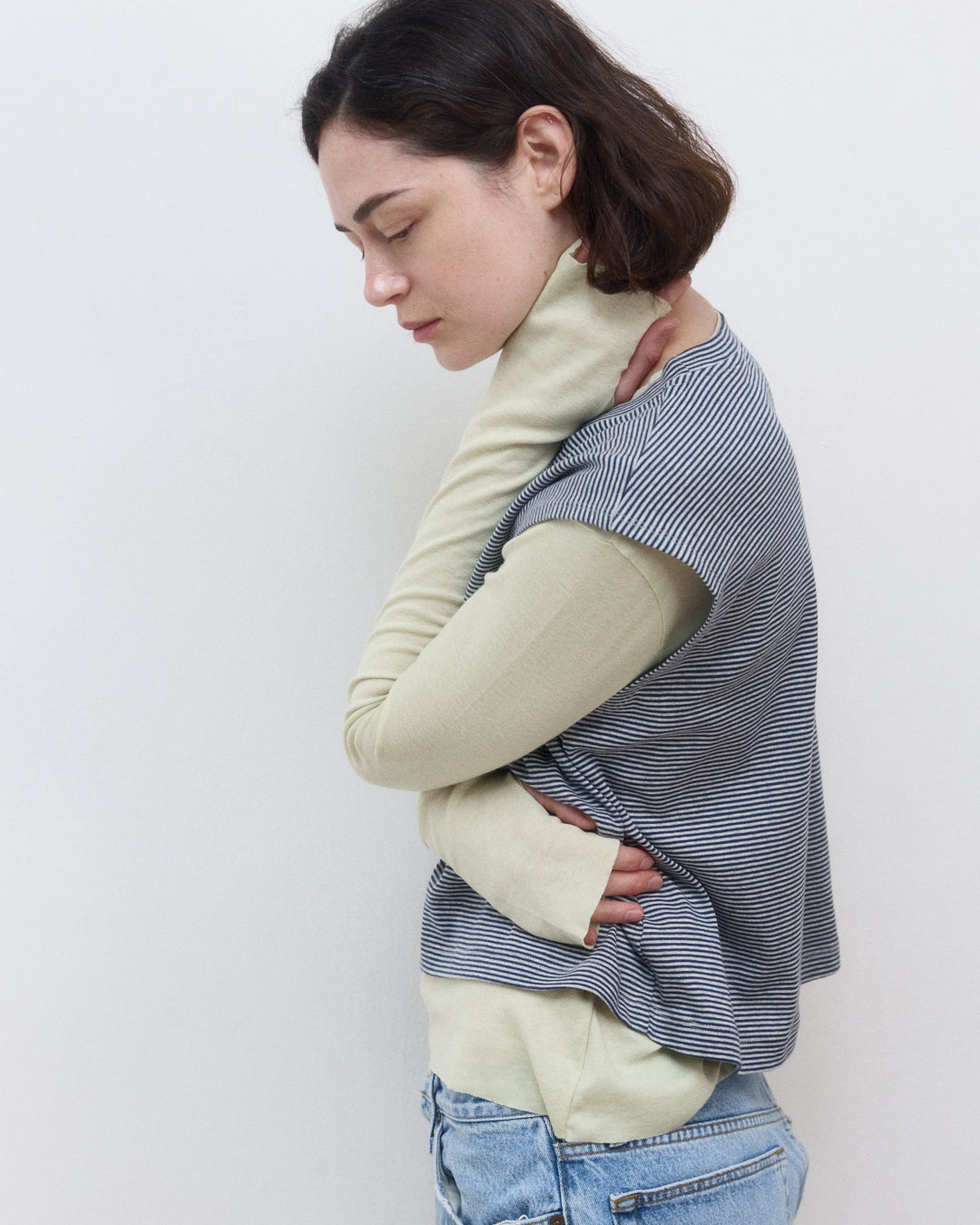 LIA TANK BLUE STRIPES