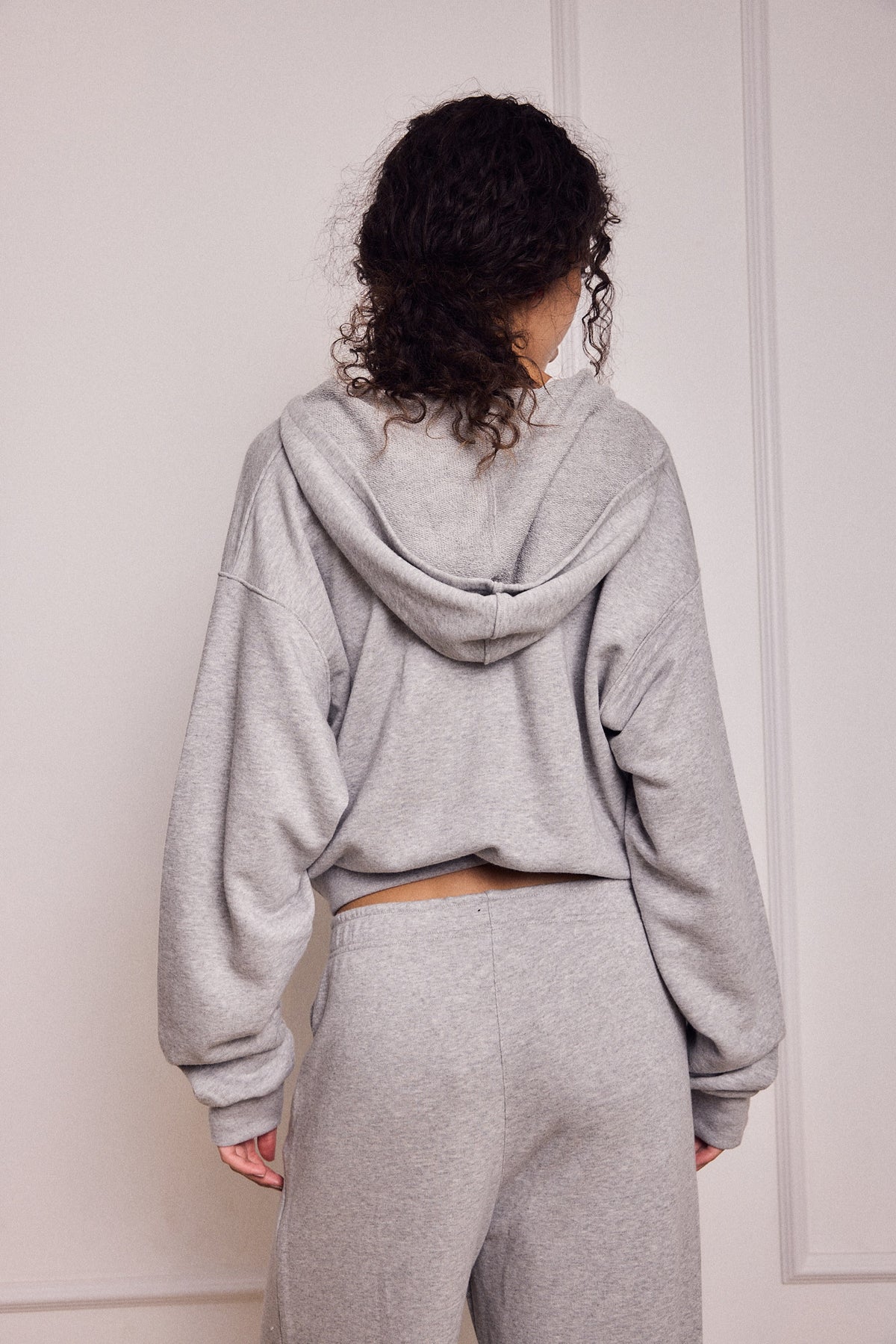 MIKEY ZIP HOODIE AMERICAN GREY