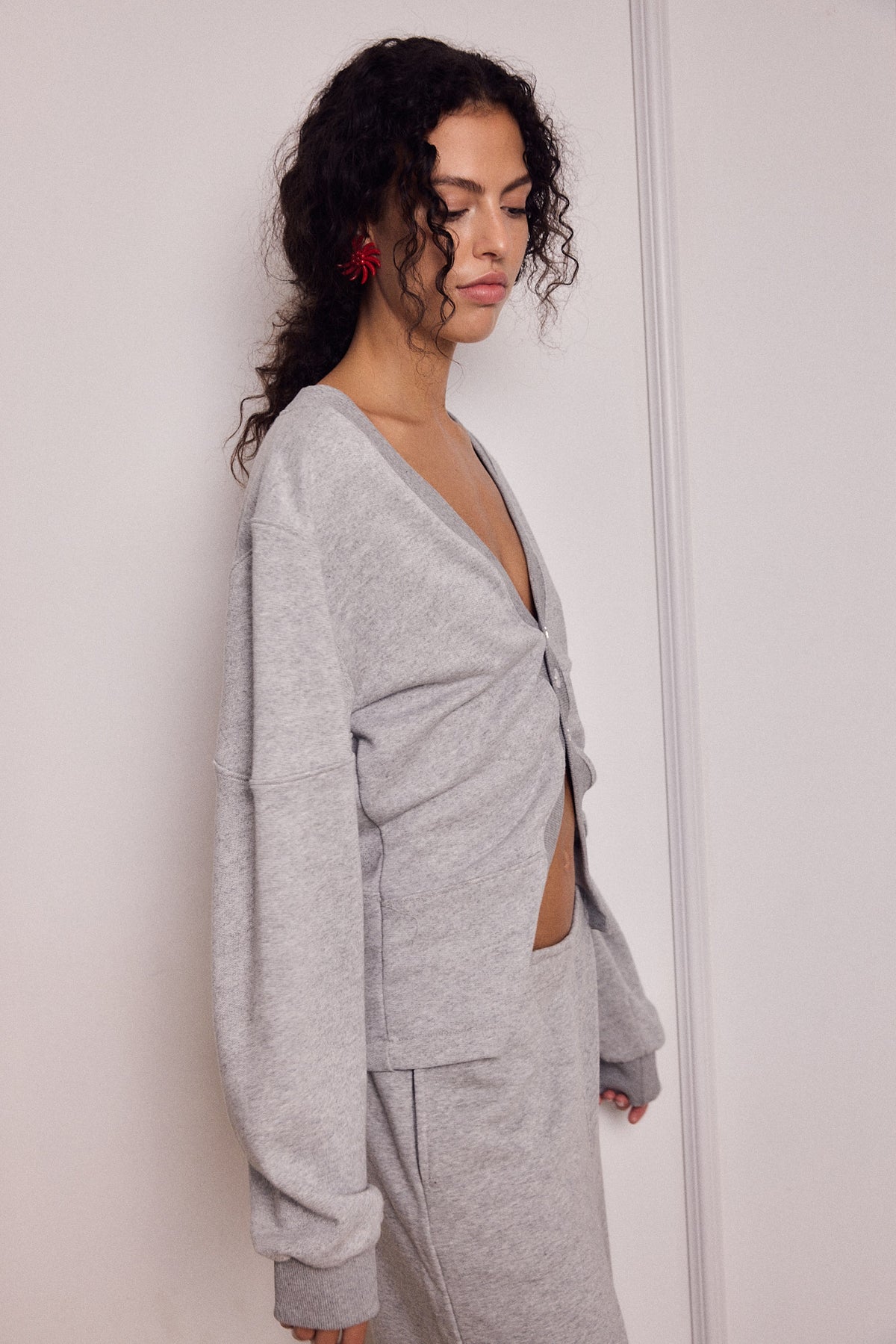 CHLOE CARDIGAN AMERICAN GREY