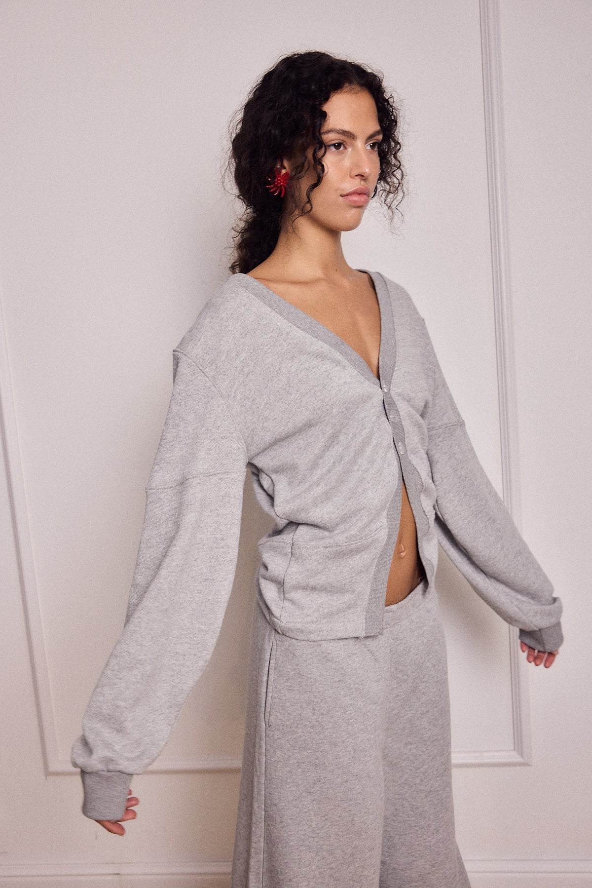 CHLOE CARDIGAN AMERICAN GREY