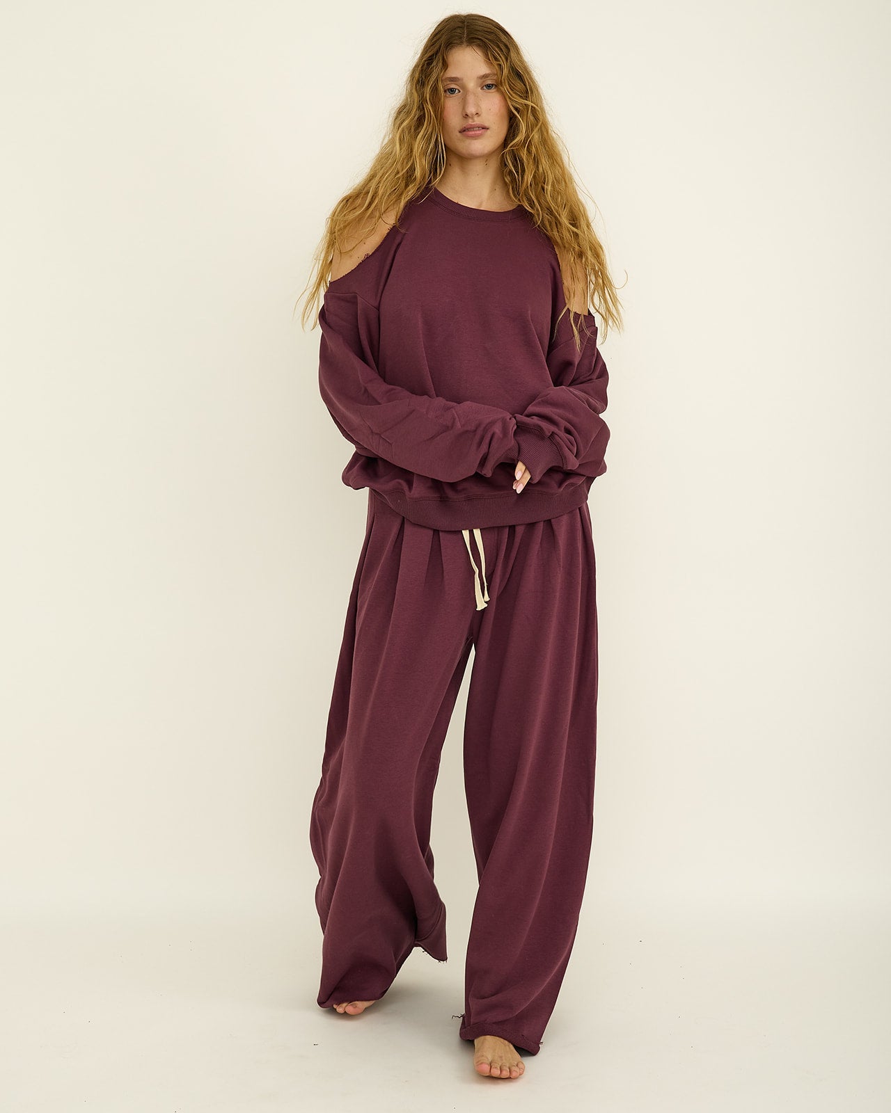 JENISE SWEATSHIRT EGGPLANT