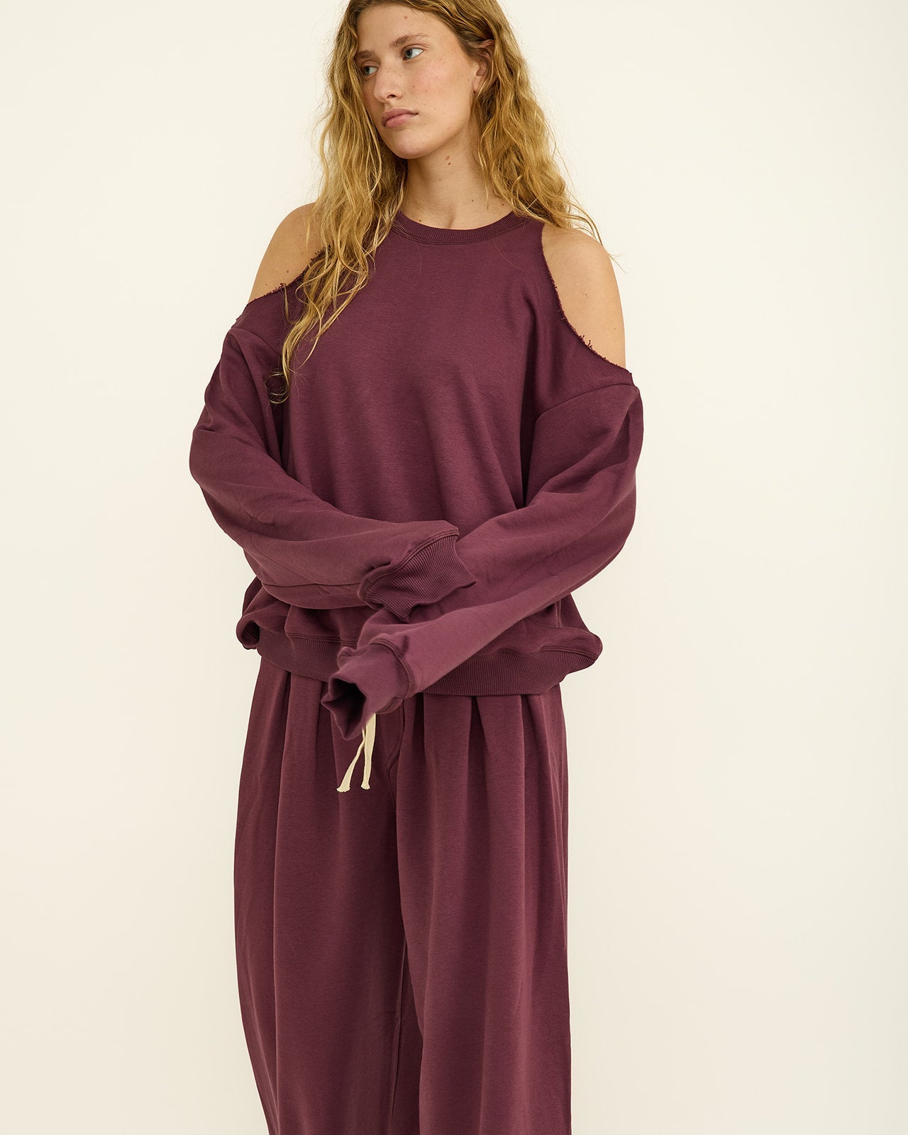 JENISE SWEATSHIRT EGGPLANT