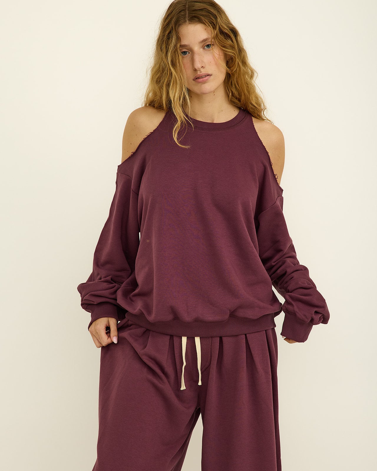 JENISE SWEATSHIRT EGGPLANT
