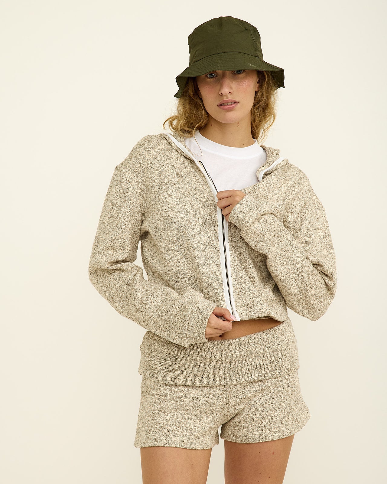 KELLY CREAMY BROWN CARDIGAN