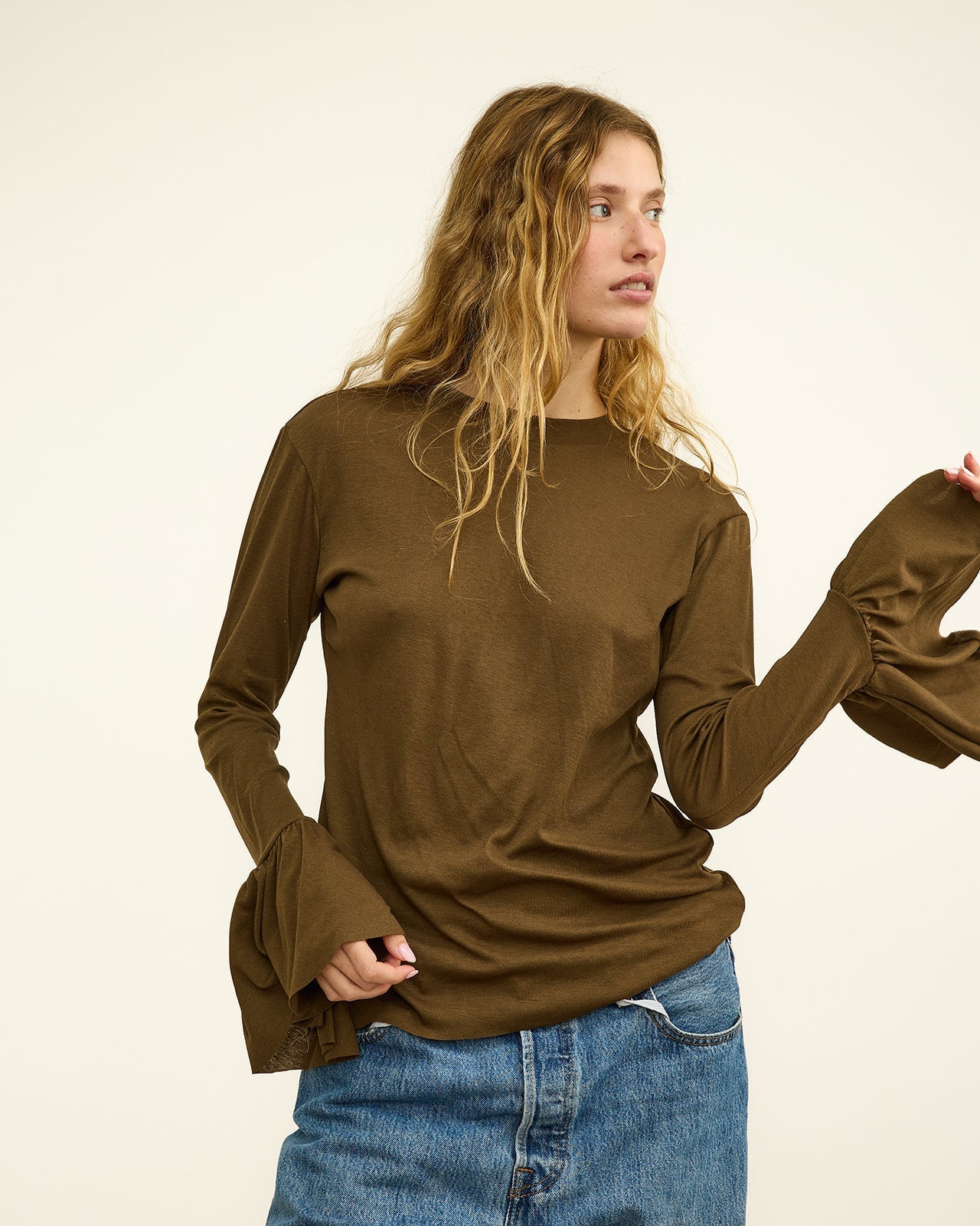 YVES SMOKY BROWN SHIRT