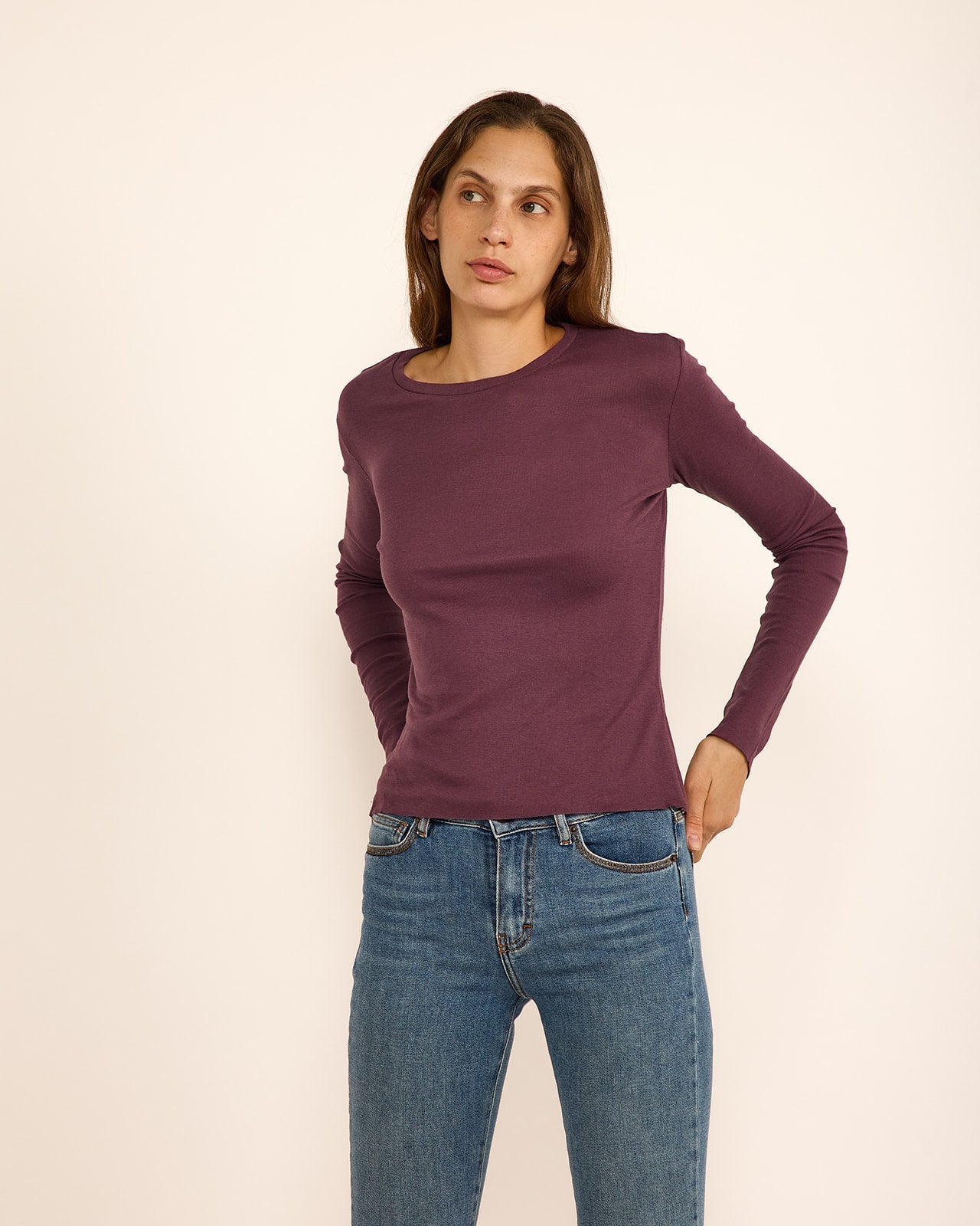 DANIELLA TEE EGGPLANT