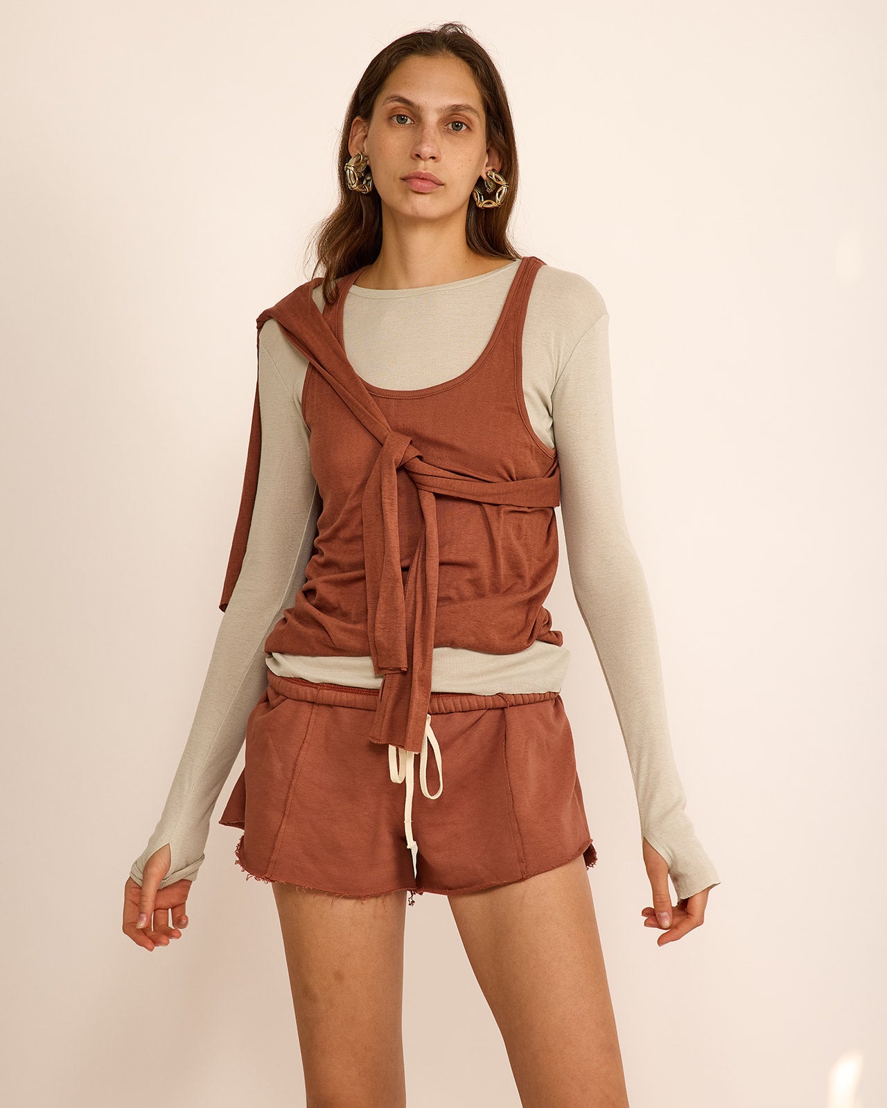ELLA TANK BLUSH TAUPE