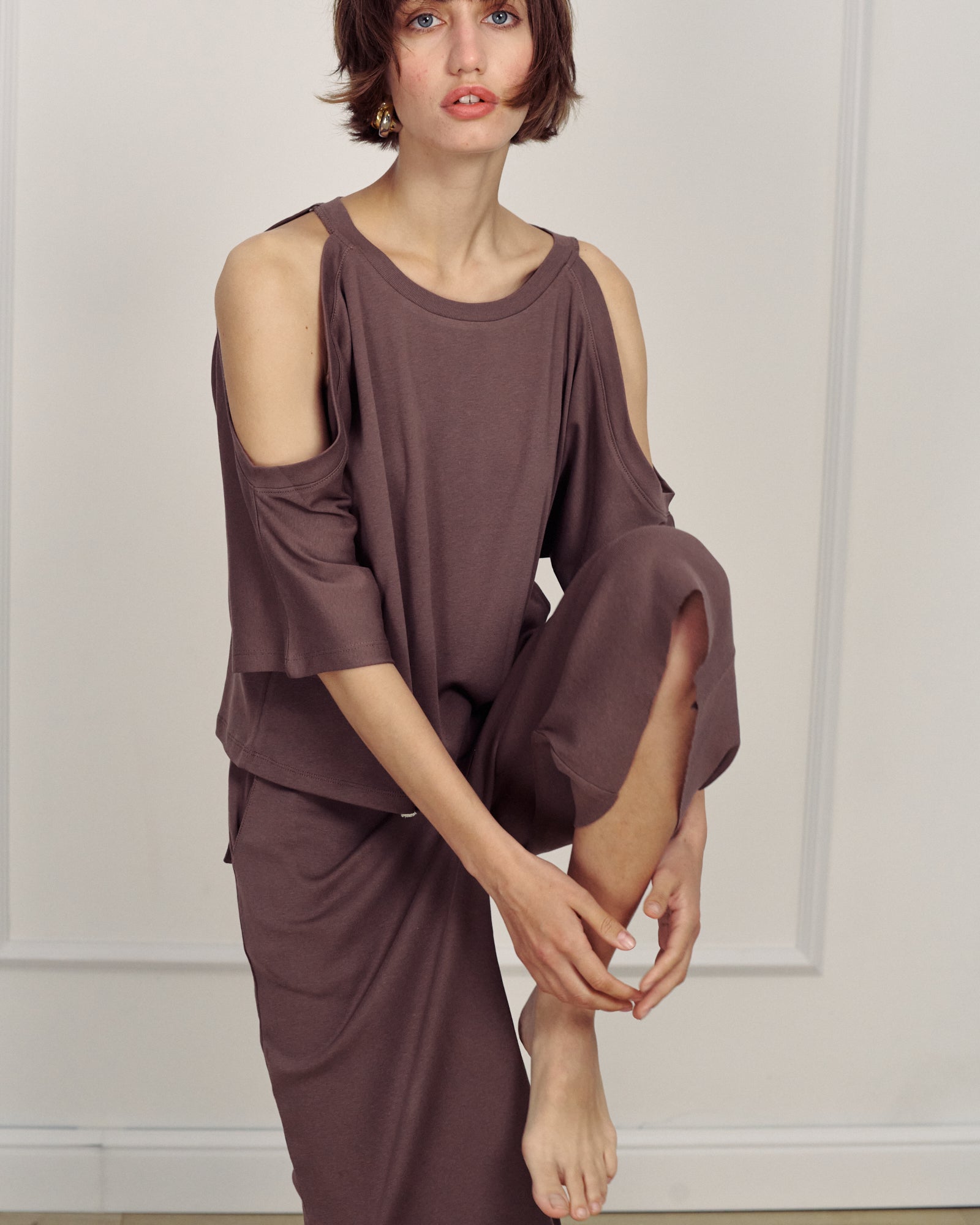 ULLA SHIRT SMOKY BROWN