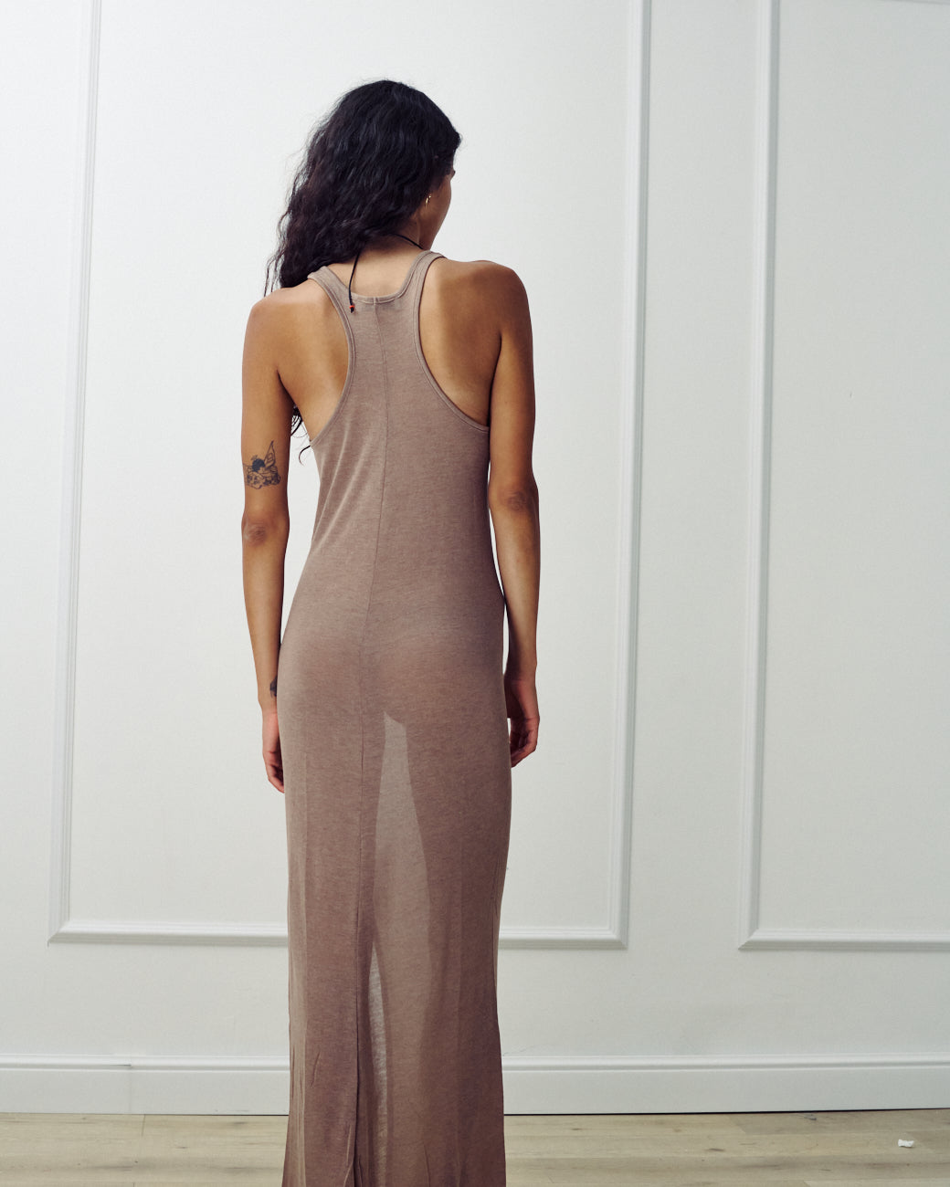 ANTONA MOKA KNIT DRESS