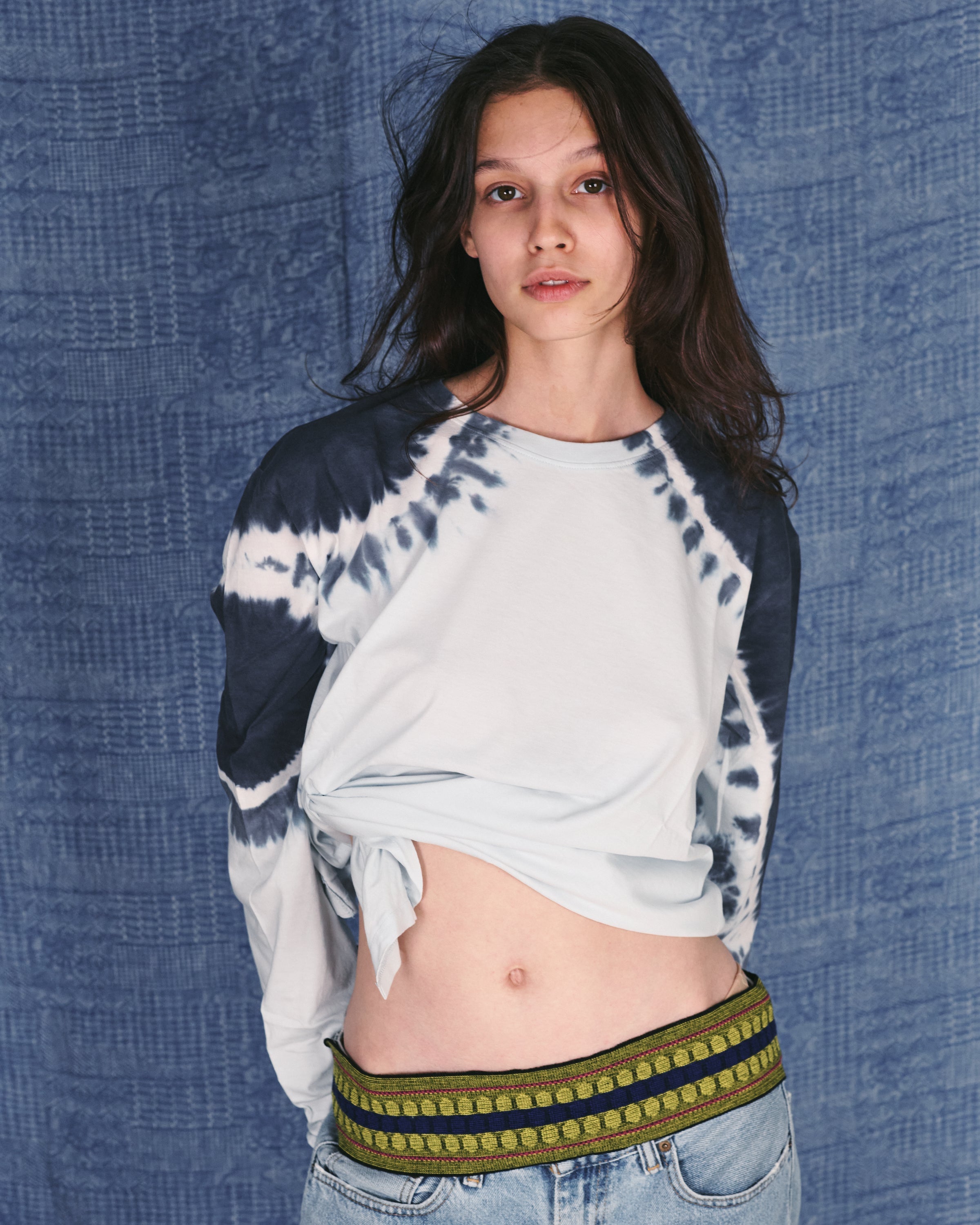 ANNE BLUE TIE DYE SHIRT