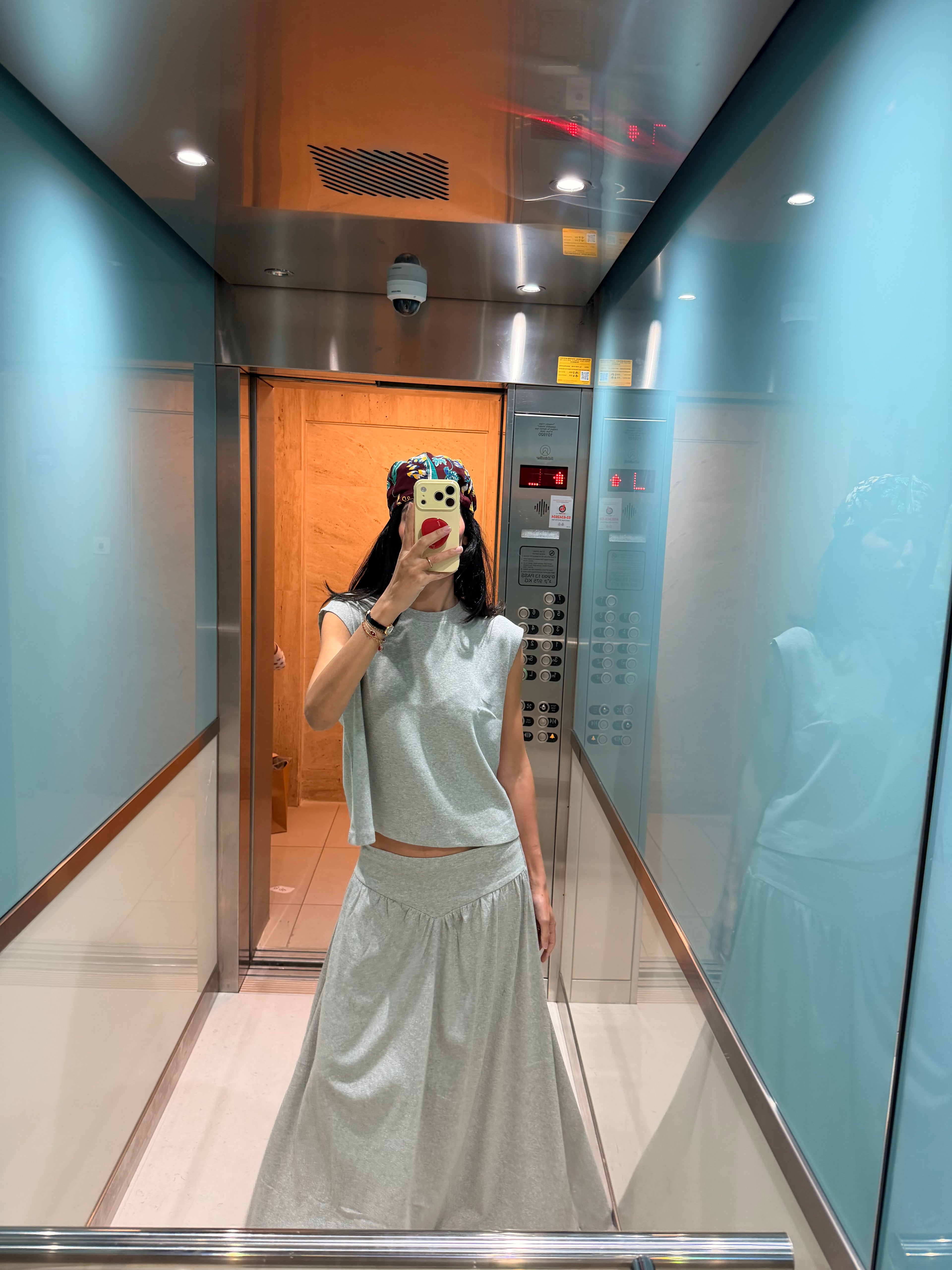 DONNA SKIRT CLOUD GREY