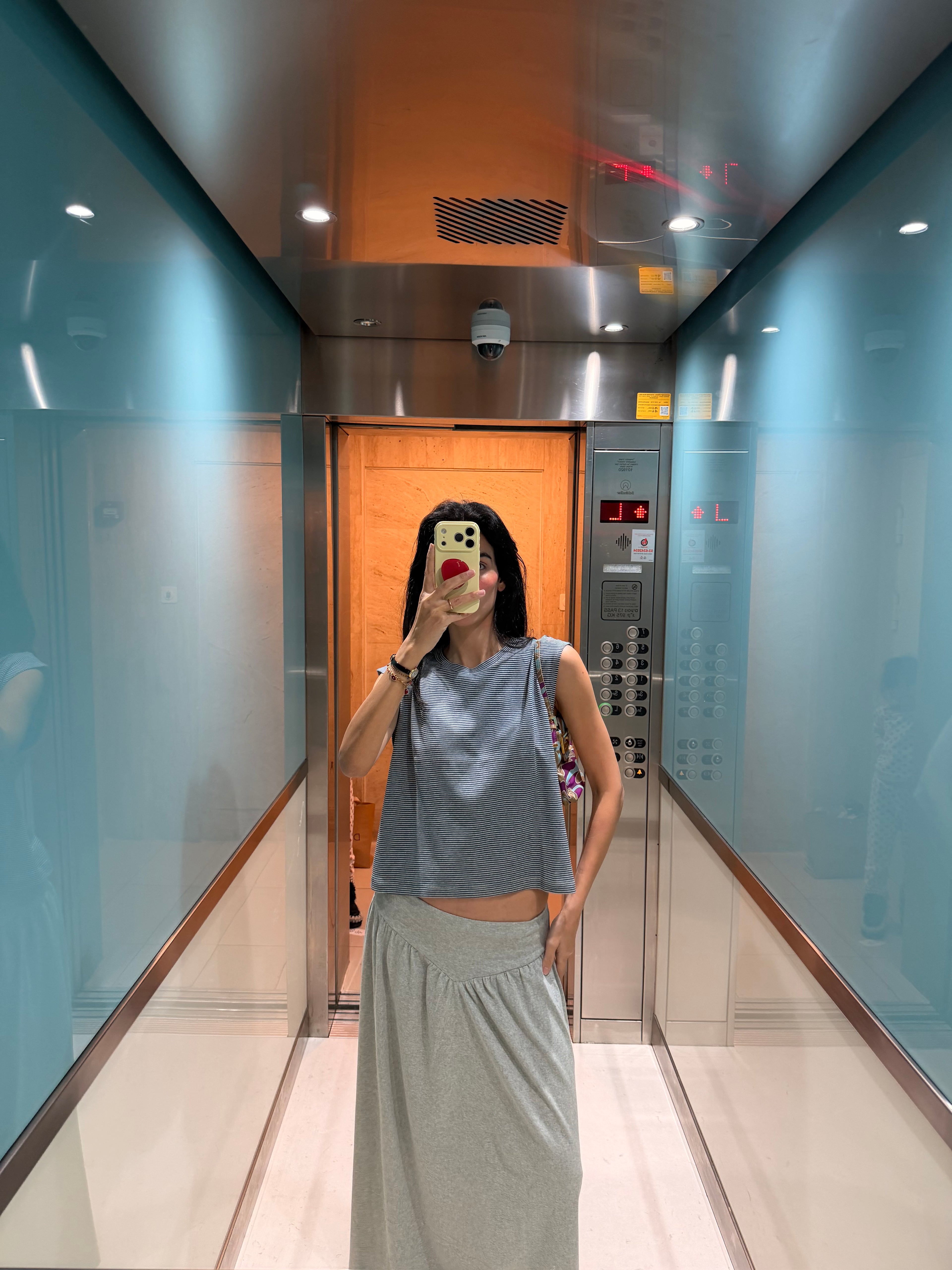 LIA TANK BLUE STRIPES