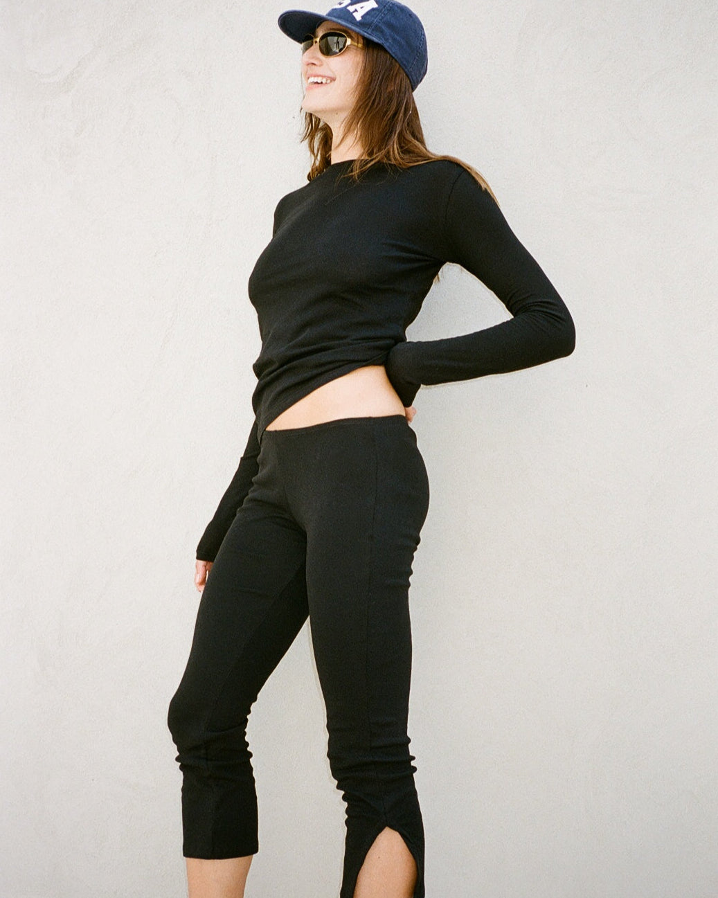 CAPRI EASY BLACK PANTS